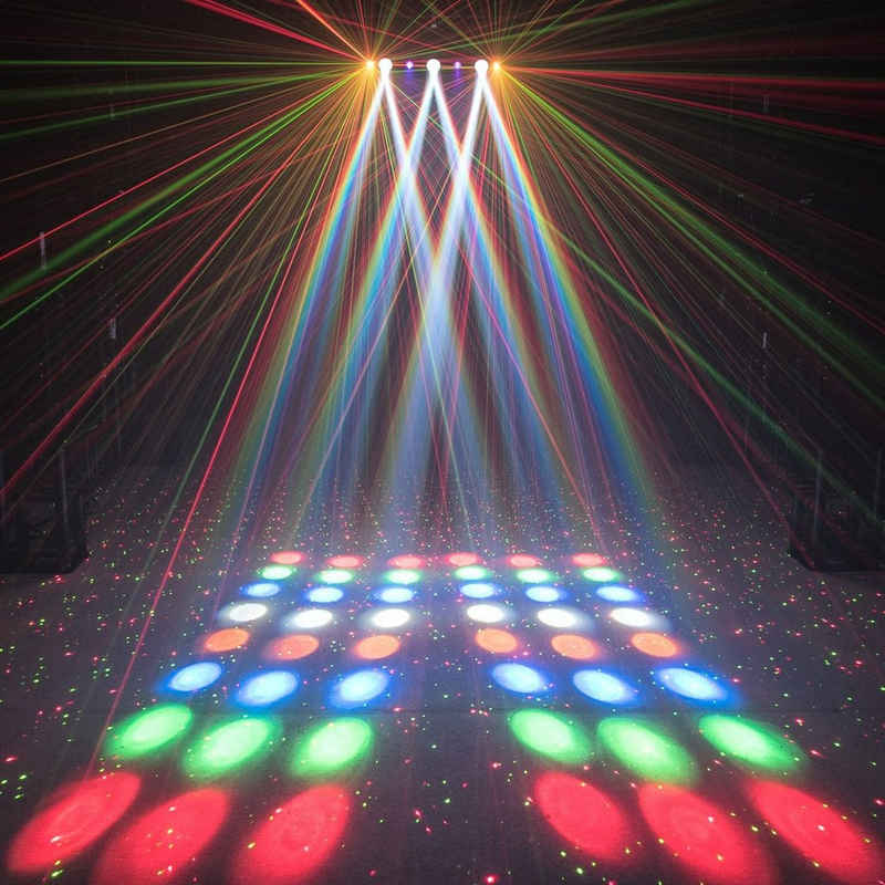 EUROLITE Discolicht LED Multi FX Laser Bar komplette Lichtshow für Deine Party Lichteffekt