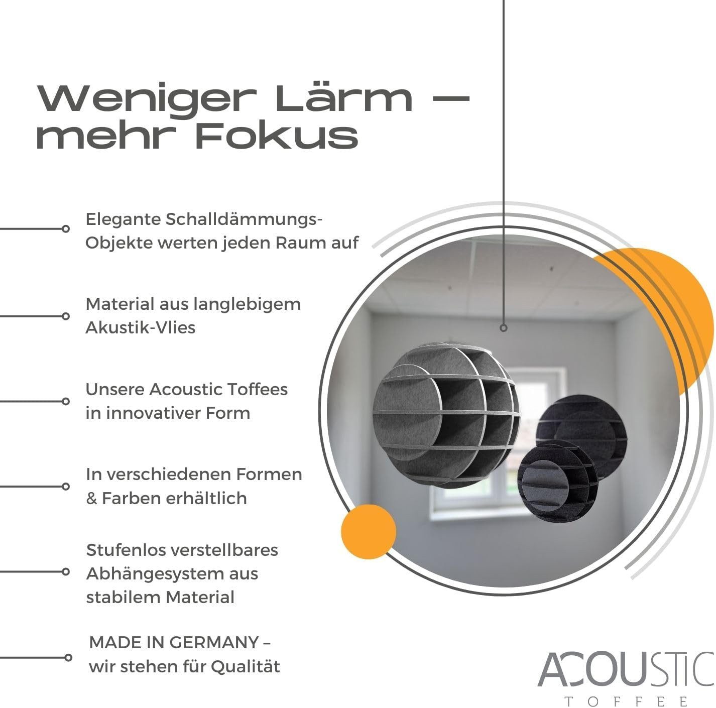 platino24 Schallschutzpaneel platino24 "SATELLITE" 3D-Akustik-Objekt Kugel günstig online kaufen