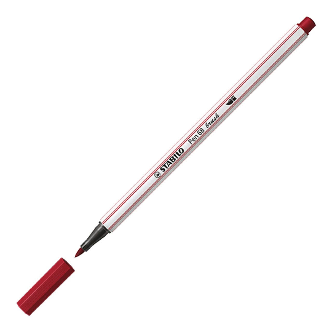 STABILO Marker STABILO Pen 68 brush Pinselstift purpur – Einzelstift