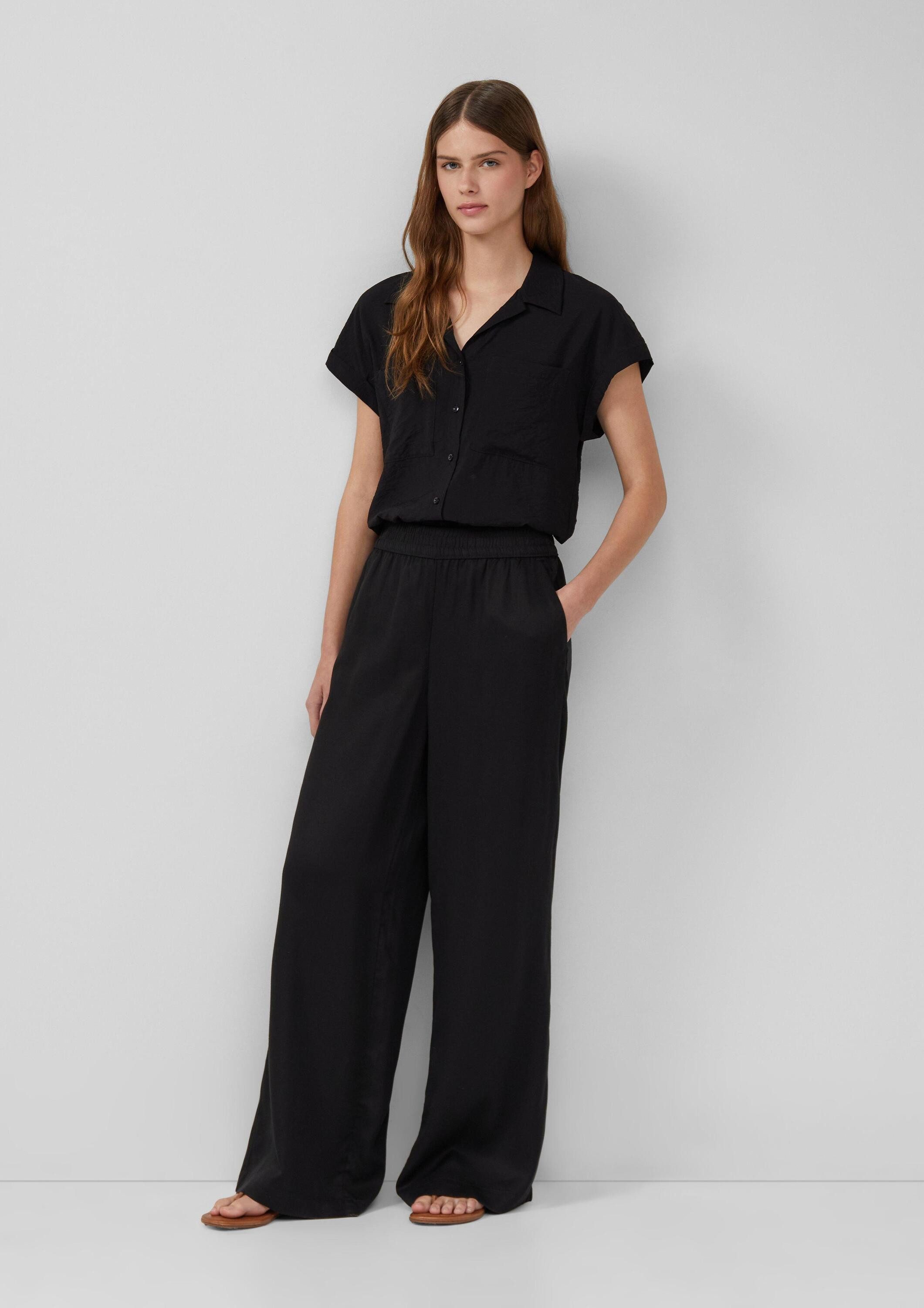 s.Oliver Chinos Hose Twillhose mit Eingrifftaschen und Wide Leg günstig online kaufen