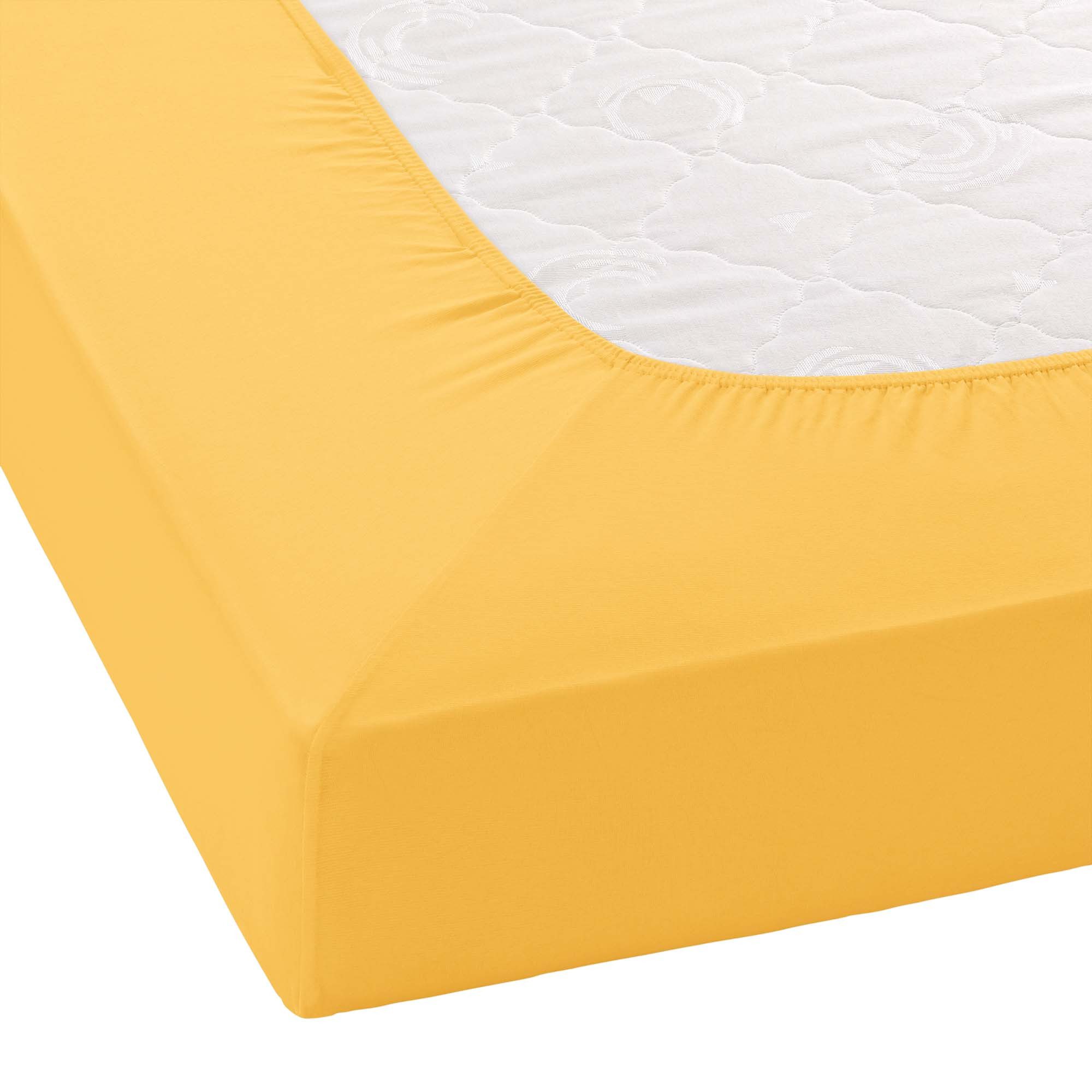 Janine Spannbettlaken ELASTIC 5002 Jersey Bettlaken mit Elasthan, 190 g/m², Jersey-Elasthan, Gummizug: rundum, (1 Stück), für Matratzen bis 35 cm Höhe, 95% Baum – Bild 3 von 5
