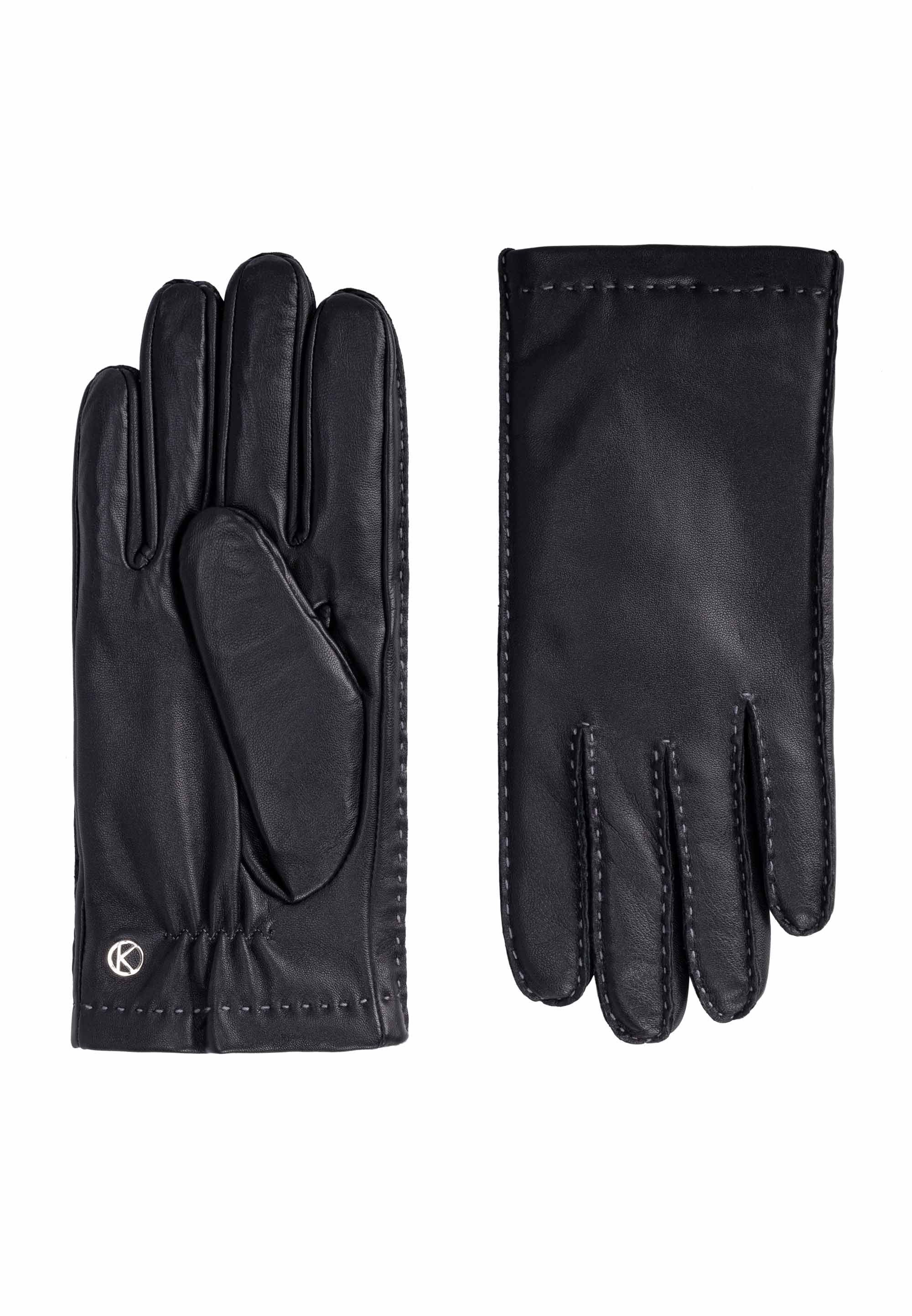KESSLER Lederhandschuhe Style Billie (Paar, 1-St., Handschuhe) Leather Working Group zertifiziertes Leder, warmes Plüschfutter