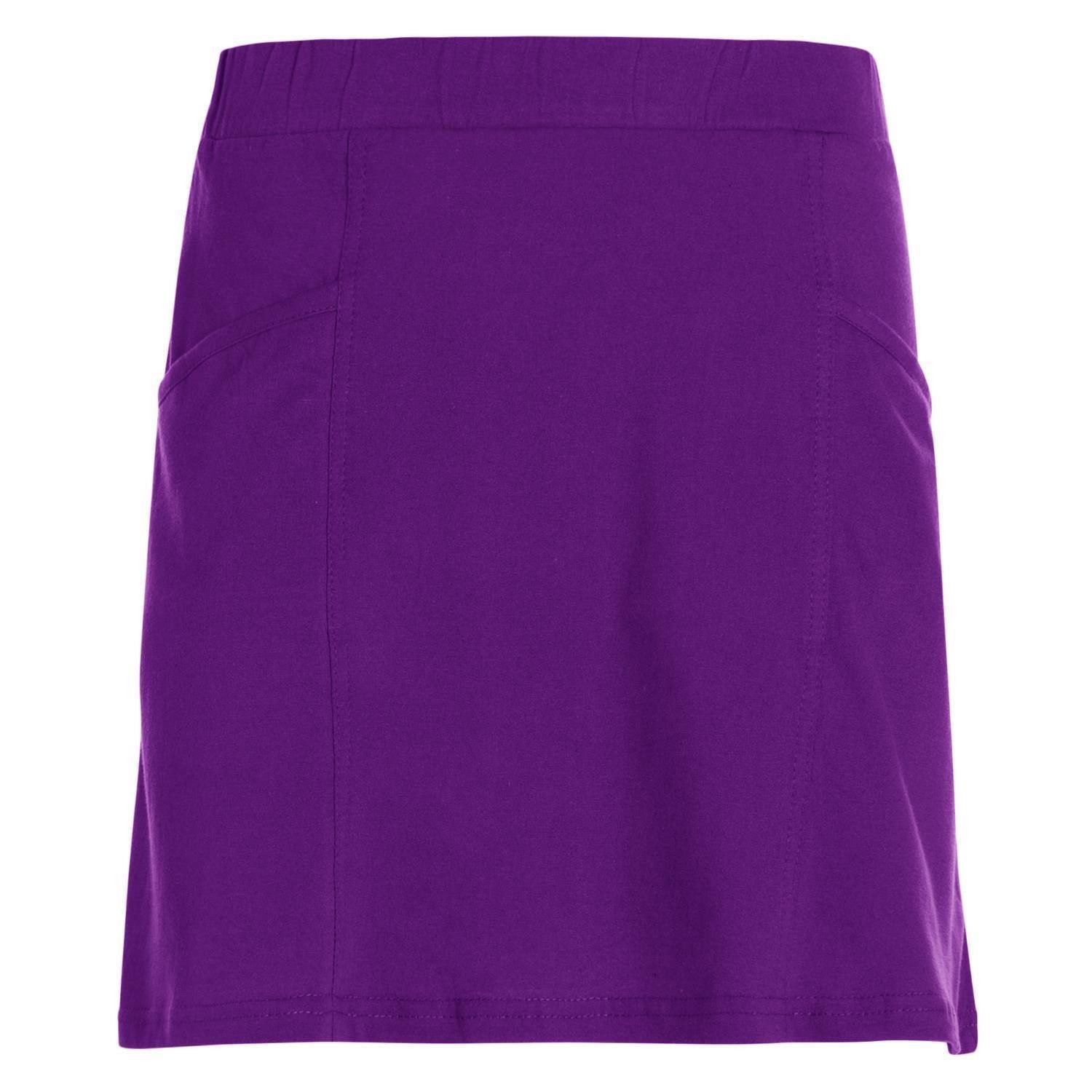 Vishes Minirock Kurzer Damen Basic-Rock Mini-Rock Baumwoll-Rock Einfarbig Schlicht Elfen, Hippie, Ethno Style