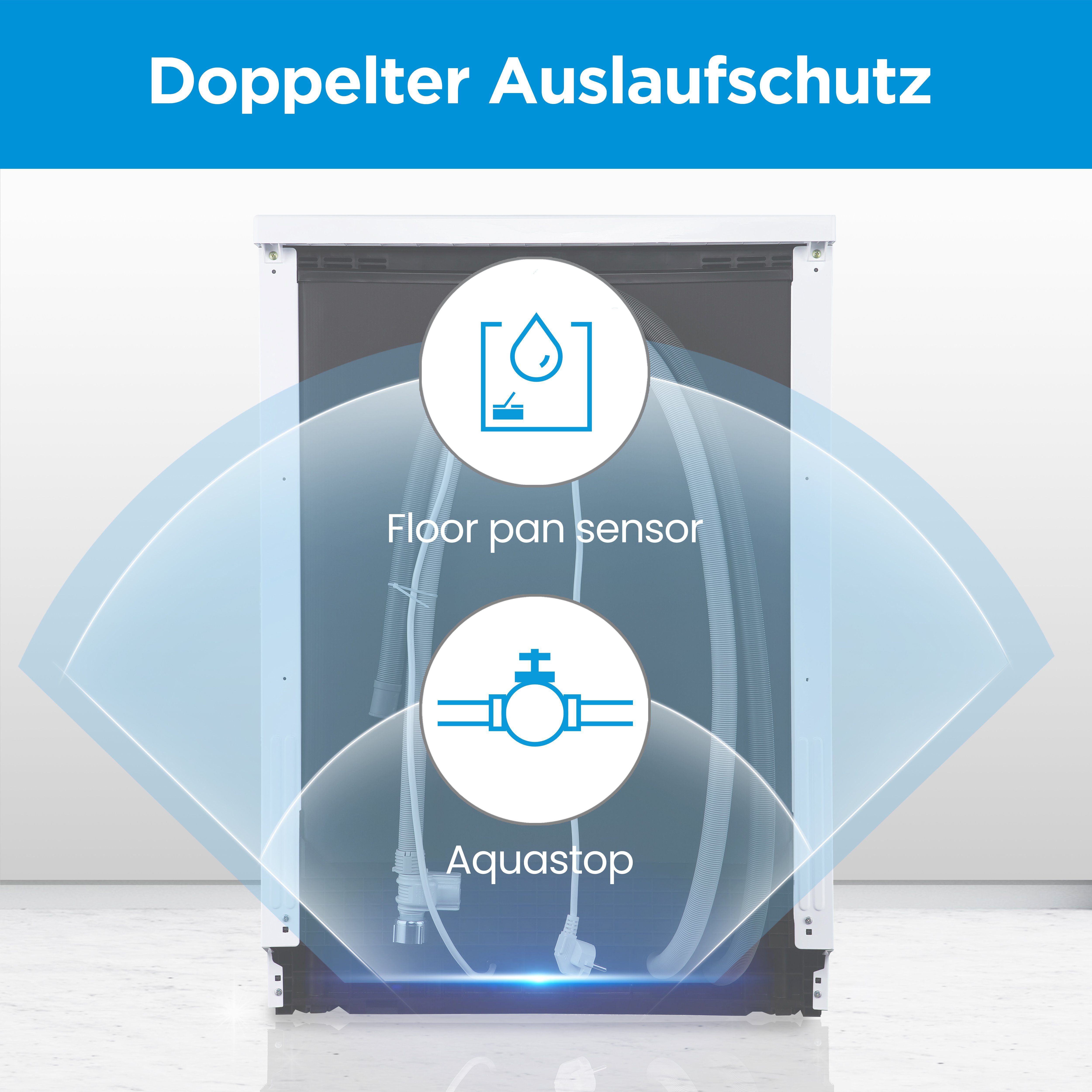 Midea Standgeschirrspüler SF 3.60NW Pro, 9 l, 14 Maßgedecke