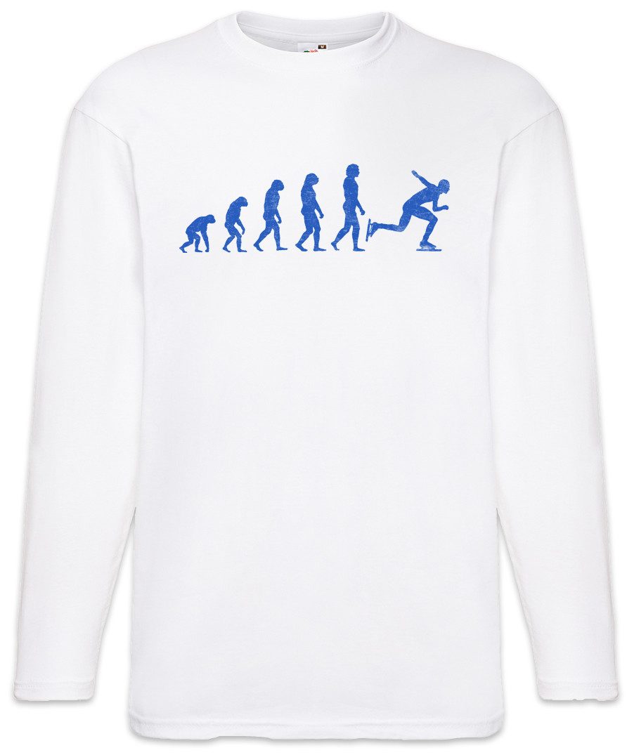 Urban Backwoods Langarmshirt Speed Skating Evolution Langarm T-Shirt Ice Eisschnellläufer (1-tlg) Eisschnellläuferin Eisschnelllaufen Schlittschuhe Player