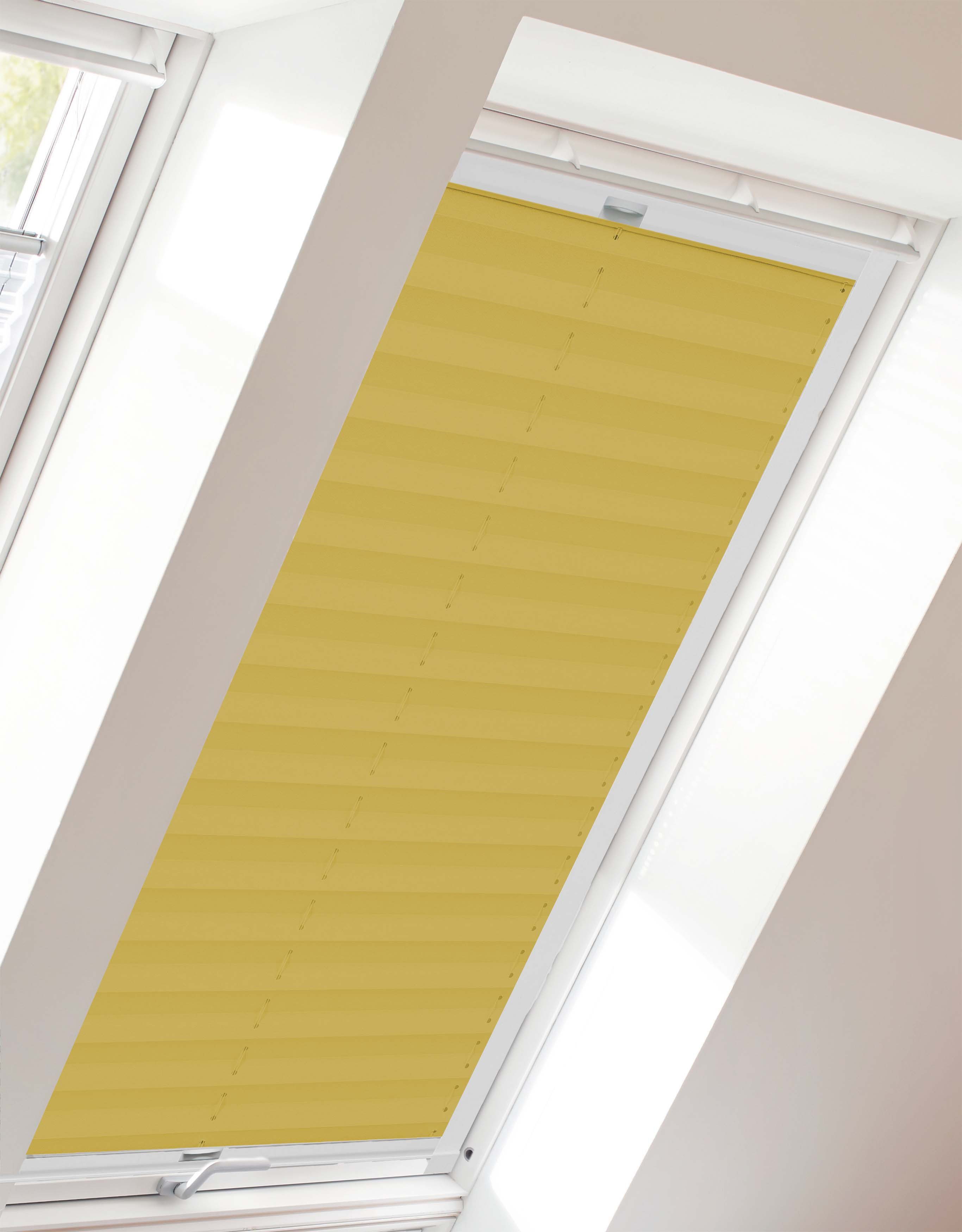 sunlines Dachfensterplissee Classic Style Crepe, Lichtschutz, verspannt, verschraubt, mit Führungsschienen