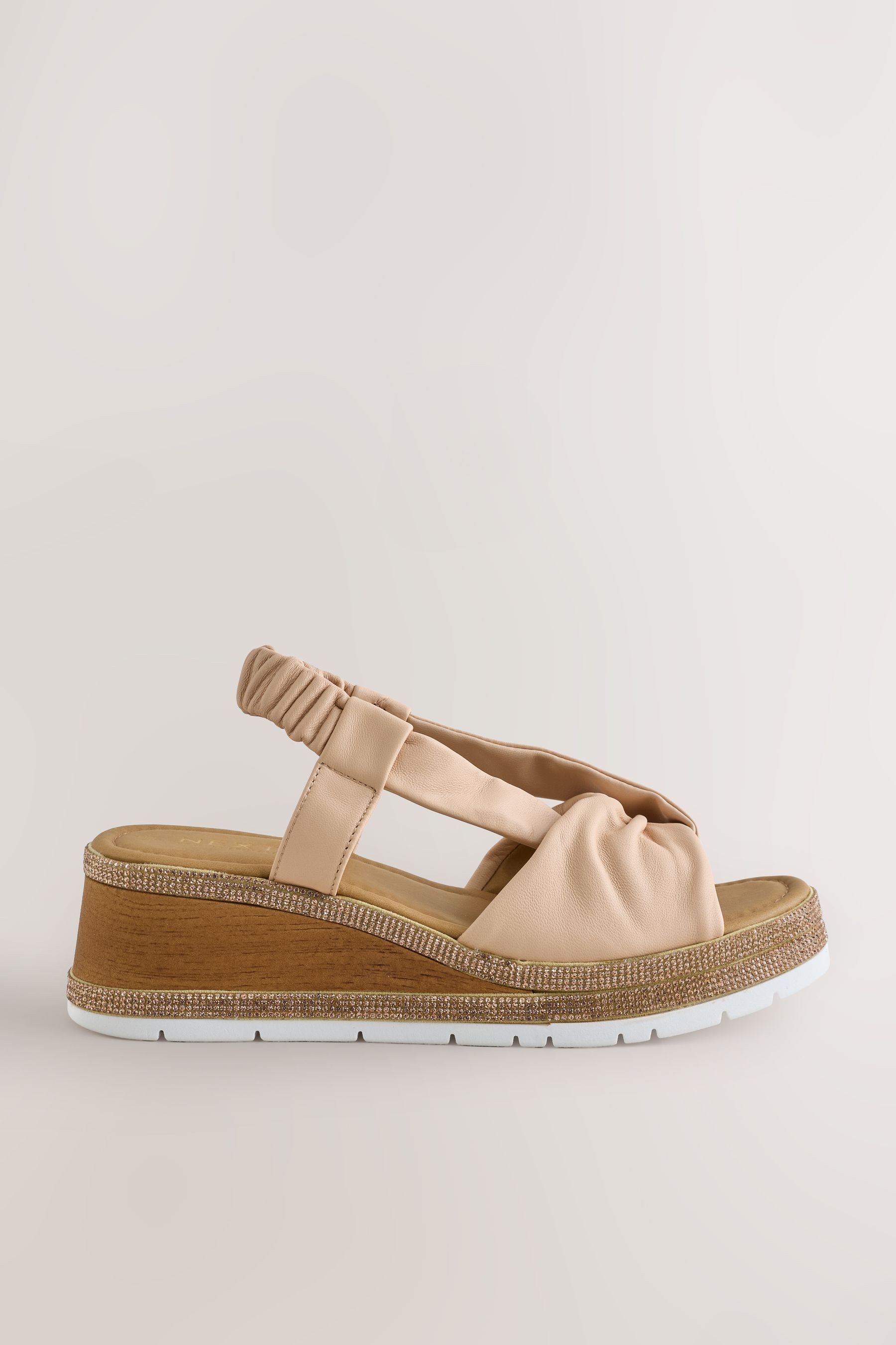 Next Forever Comfort® zehenfreie Wedges mit Glitzer Keilsandalette (1-tlg)