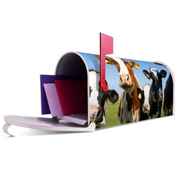 banjado Amerikanischer Briefkasten Mailbox Kühe (Amerikanischer Briefkasten, original aus Mississippi USA), 22 x 17 x 51 cm