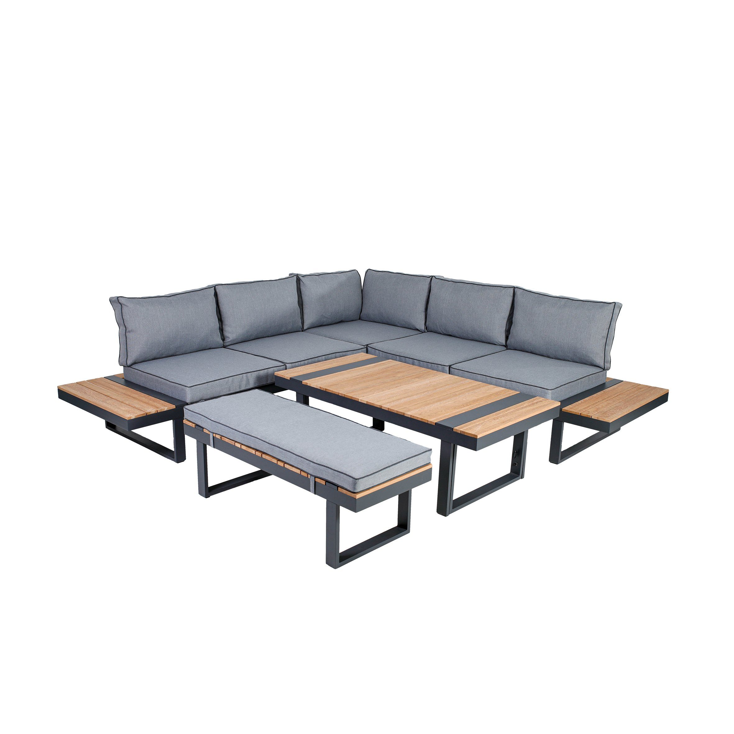 Greemotion Loungeset Darwin, Gartensitzgarnitur, mit Teakholz, Gartenlounge