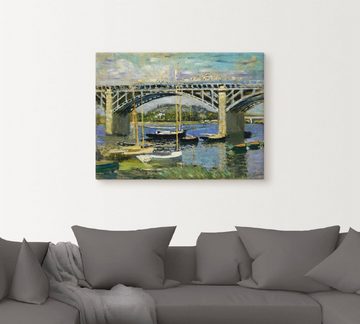 Artland Leinwandbild Seinebrücke in Argenteuil. 1874, Brücken (1 St), auf Keilrahmen gespannt