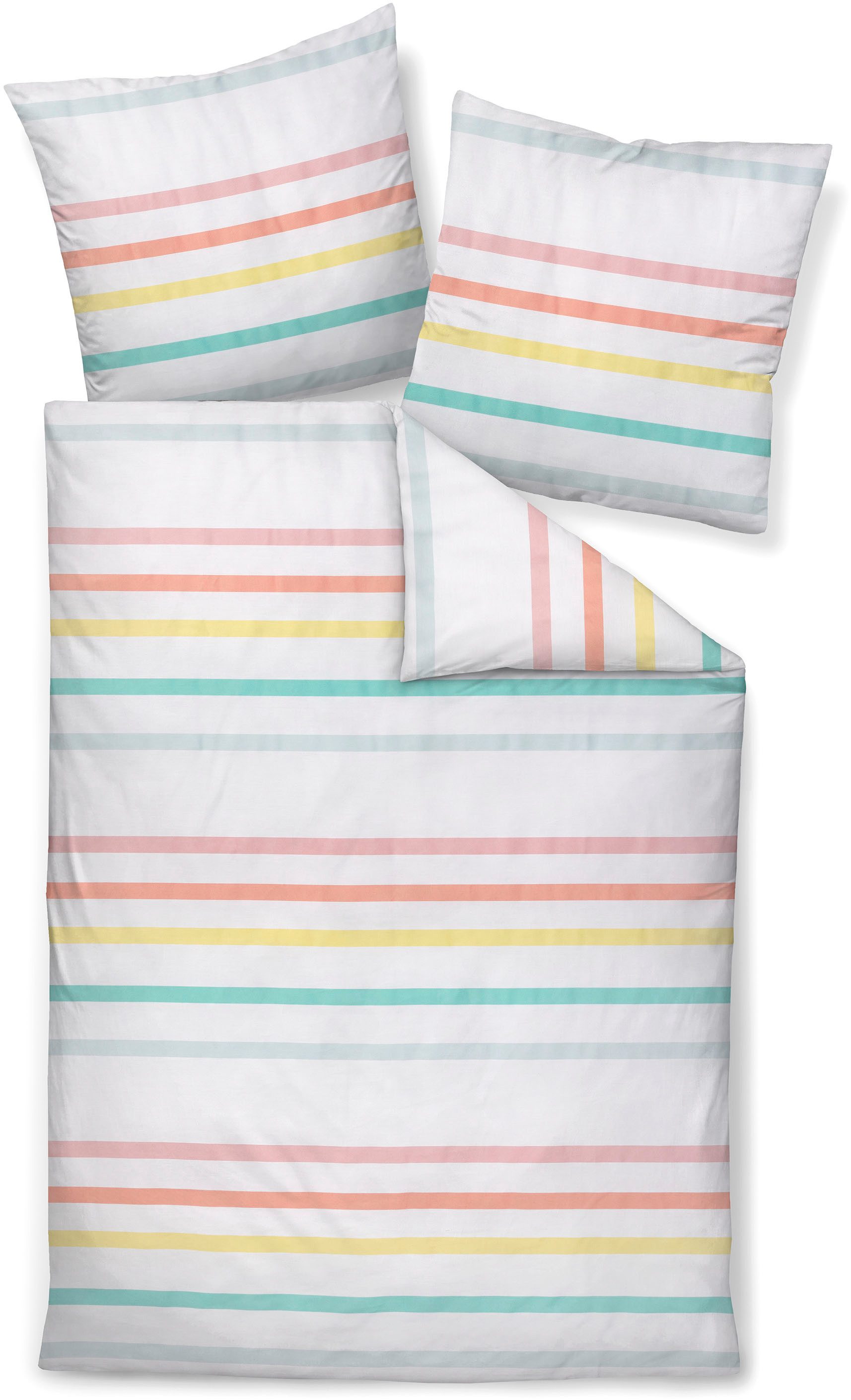 Janine Janine Mako-Satin Bettwäsche J. D. 87101 multicolor Größe:  200x220 günstig online kaufen