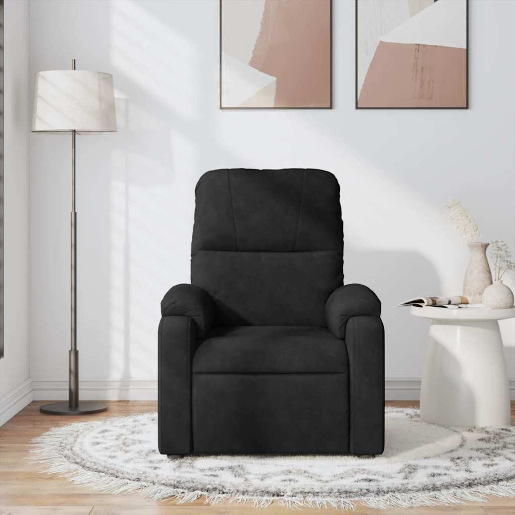 vidaXL Sessel Massagesessel Schwarz Mikrofasergewebe (1-St) günstig online kaufen