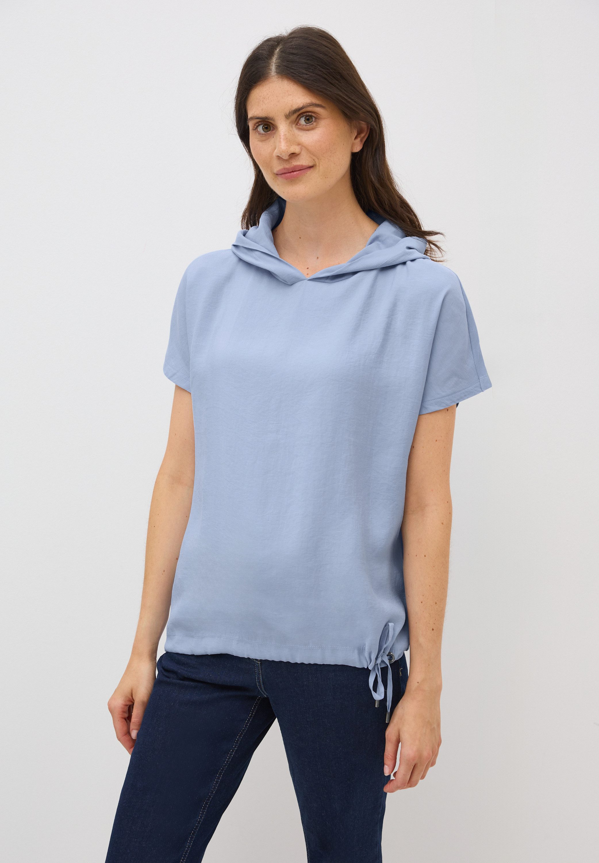 CECIL Kapuzenshirt aus softem Materialmix
