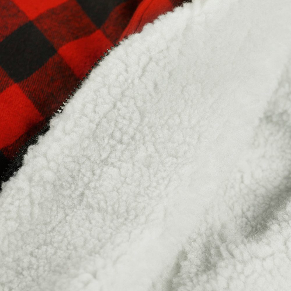 Craftland Thermohemd Flanellhemd mit Kapuze Holzfällerhemd Arbeitshemd Arbeitsjacke warme gefütterte Arbeitsjacke mit Teddy-Futter
