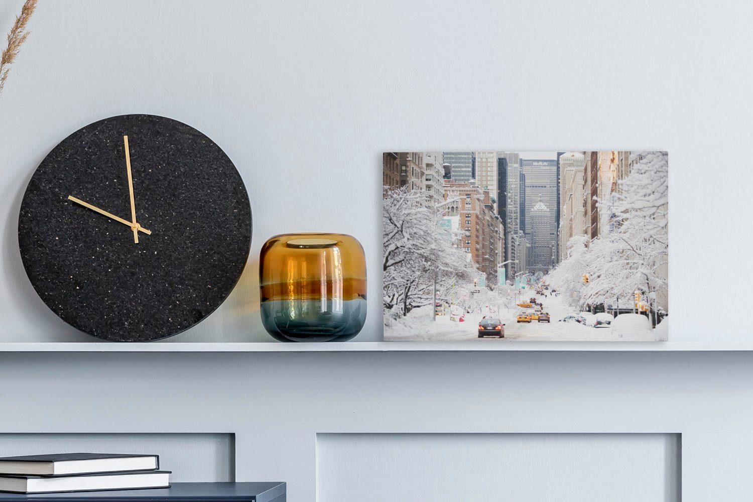 OneMillionCanvasses® Leinwandbild Park Avenue in New York im Winter, Fotodr günstig online kaufen