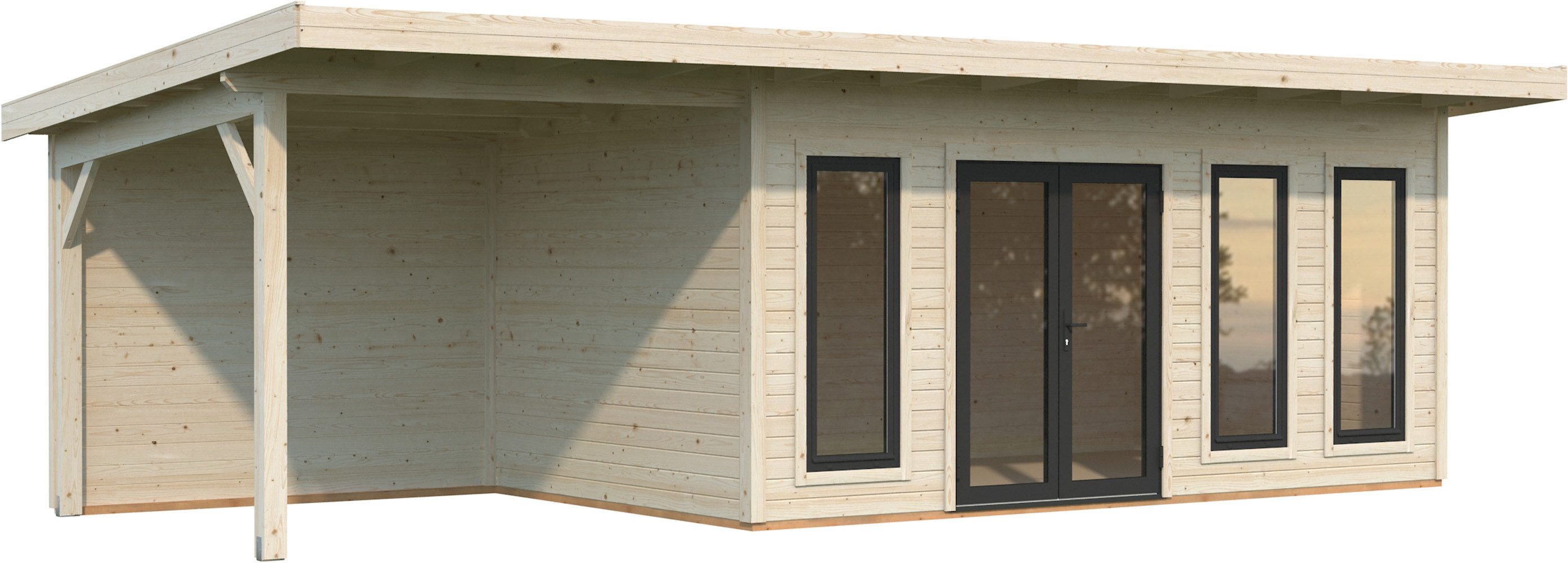 Palmako Gartenhaus Aurelia 15,2+7,9 m², BxT: 855x404 cm