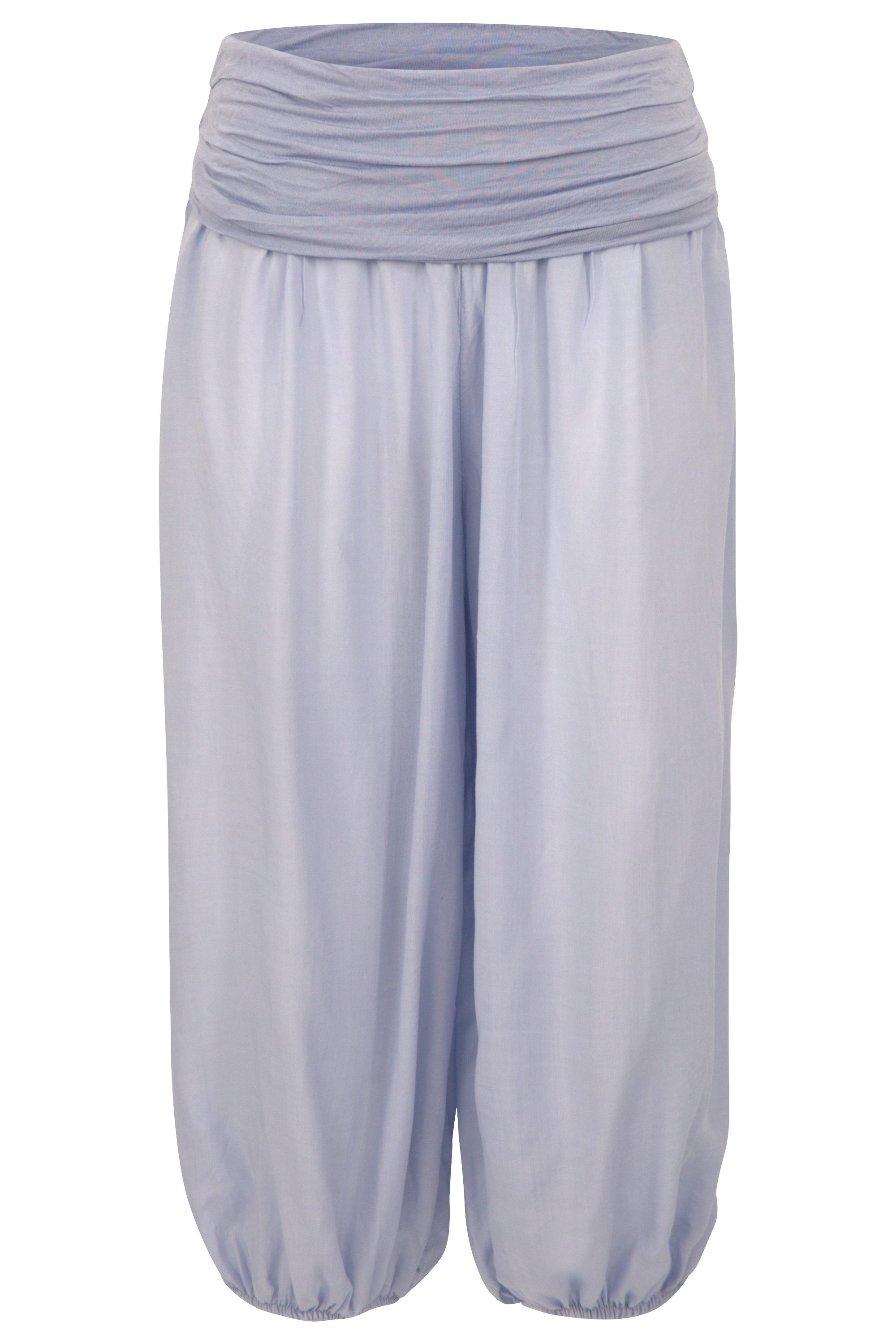 malito more than fashion Haremshose malito Damen Pumphose kurz in Uni Farben, Haremshose zum Tanzen, Damen Haremshose