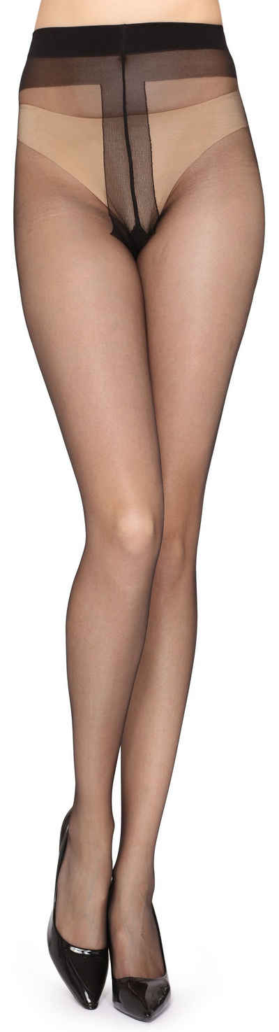 Merry Style Strumpfhose Damen Strumpfhose mit Kühle ekt ohne Boxershort 8 DEN MSGI031 8 DEN (1 St)