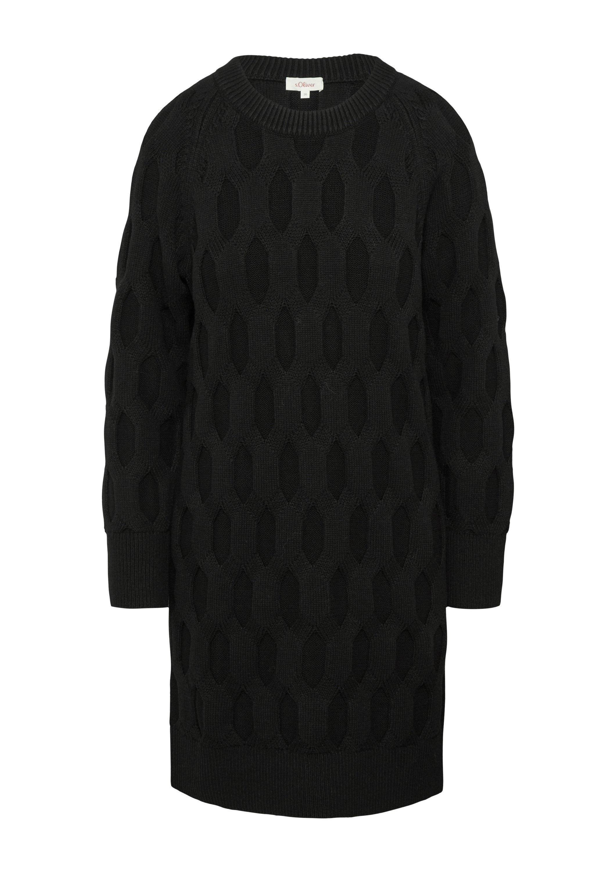 s.Oliver Minikleid Kleid Kleid mit Strickmuster günstig online kaufen