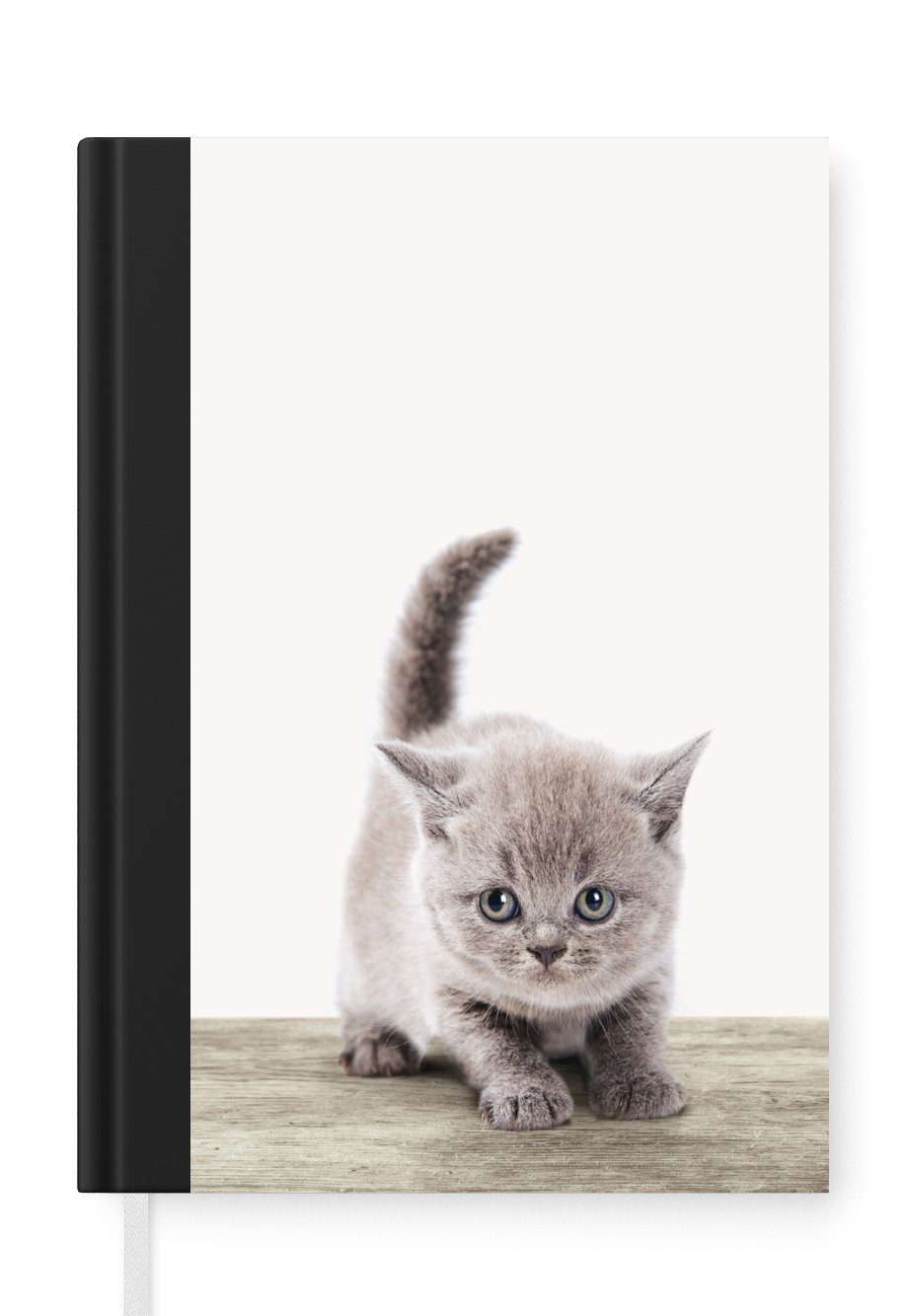 MuchoWow Notizbuch Kätzchen - Katze - Haustiere - Jungen - Kinder - Mädchen, Journal, Merkzettel, Tagebuch, Notizheft, A5, 98 Seiten, Haushaltsbuch