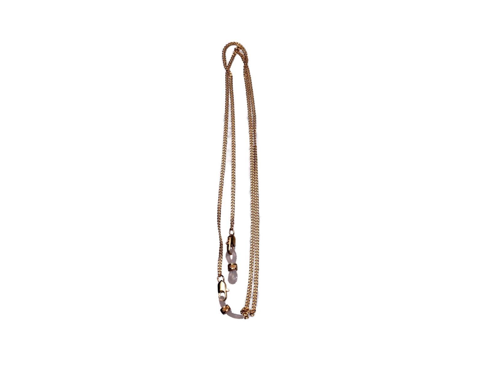 Brillenetui Brillenband aus Metall in Gold Nr. 10