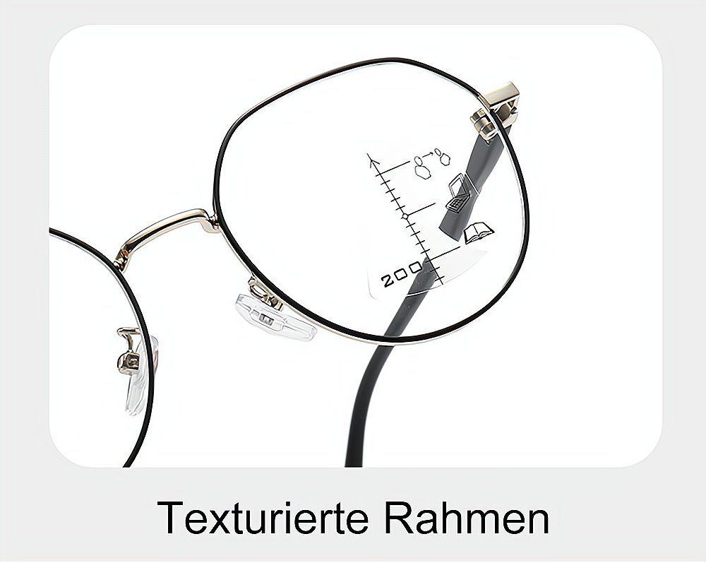Herren Klassisch PACIEA Damen Computerbrille Lesebrille Metall schwarz Blaulichtfilter
