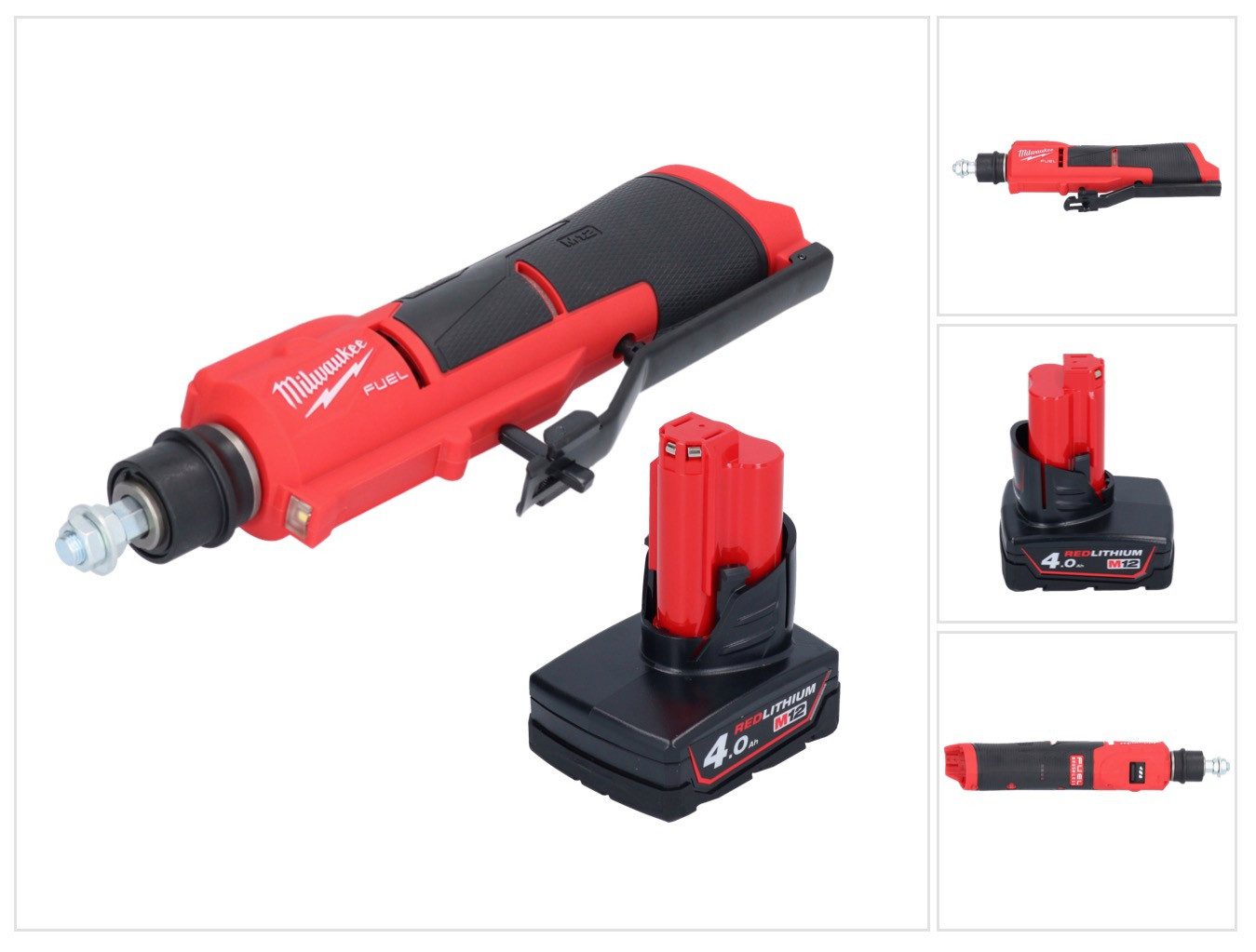 Milwaukee Rundschleifer Milwaukee M12 FTB-401 Akku Reifenaufrauer 12 V 7/16" Hex Brushless +1x