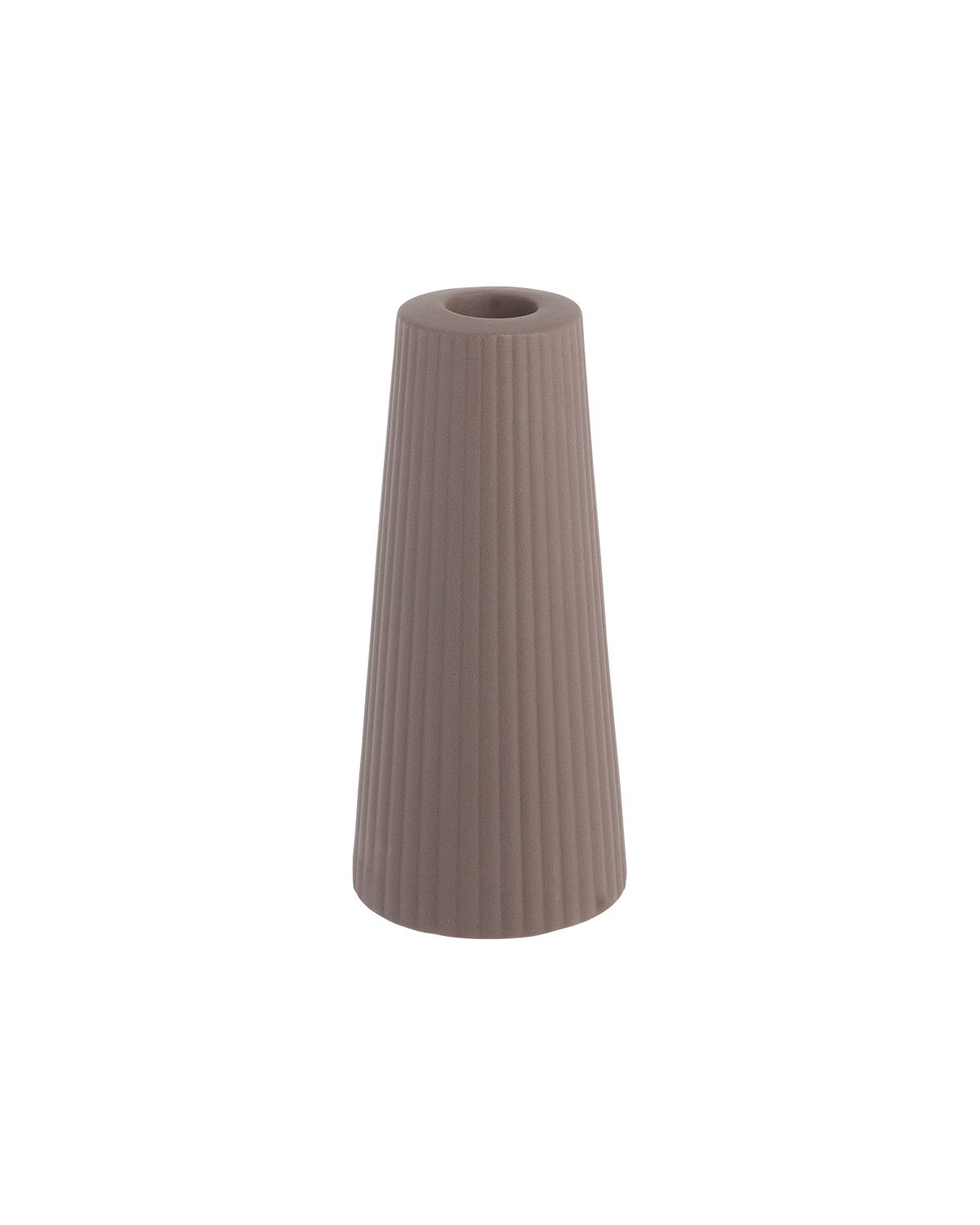 Kerzenständer Kerzenhalter LINGHED S Keramik braun, Ø 6x15 cm
