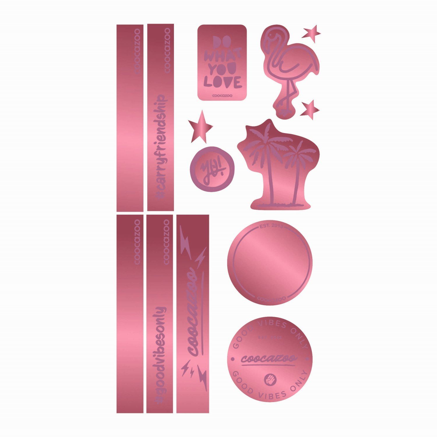 Schulrucksack coocazoo Reflektierendes Sticker-Set "Berry"
