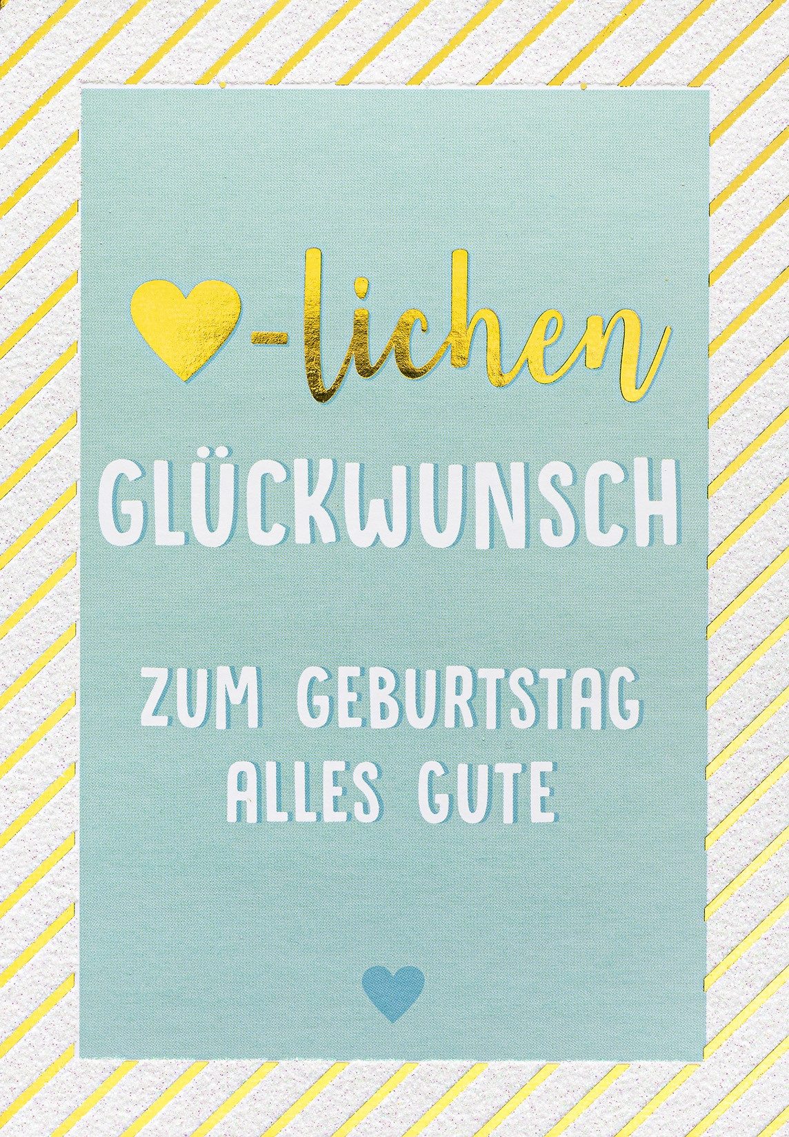 Grußkarten Geburtstag - Bling Bling - Glückwunschkarte im Format 11,5x17cm mit