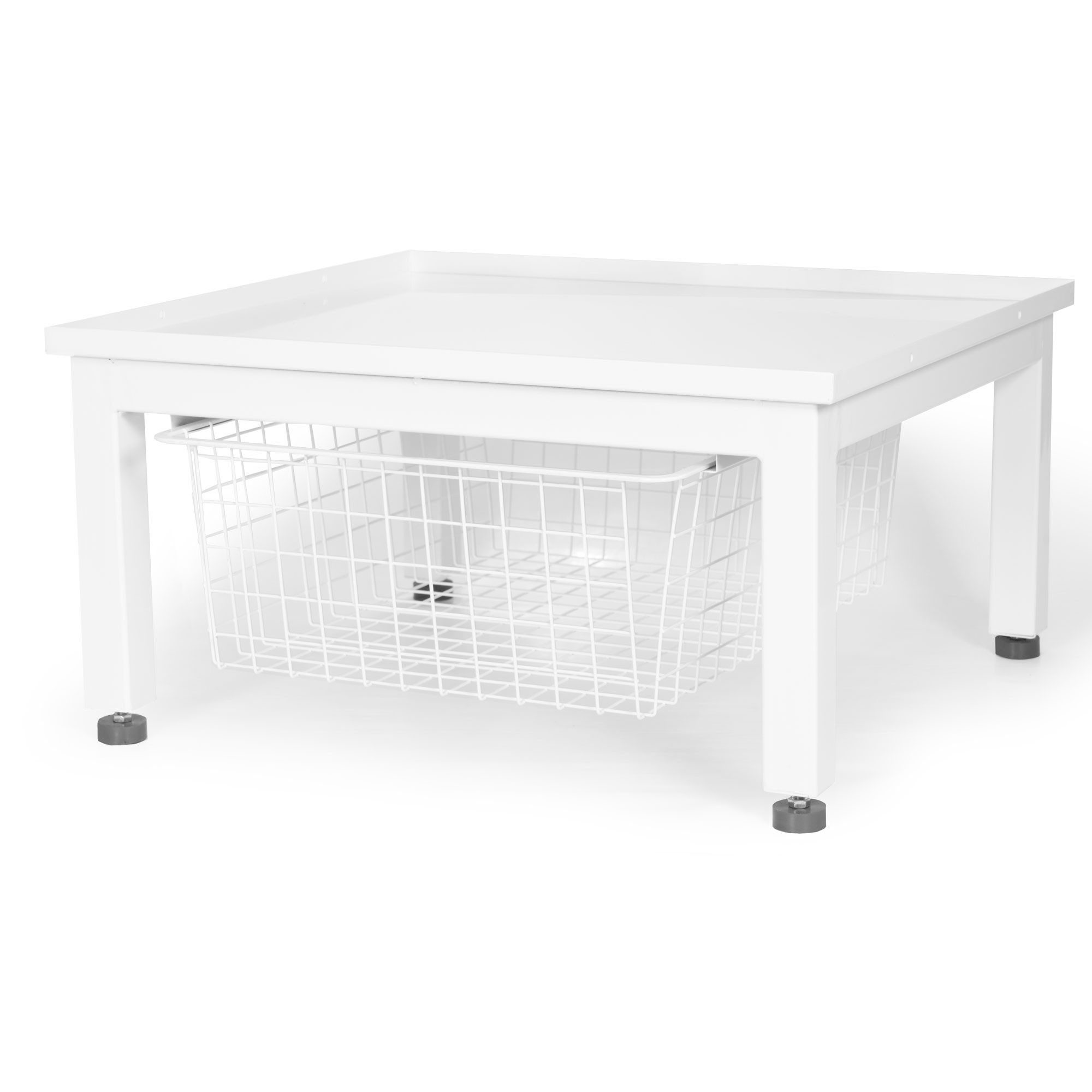 osoltus Waschmaschinenuntergestell osoltus Waschmaschine / Trockner Untergestell Sockel Podest mit Korb