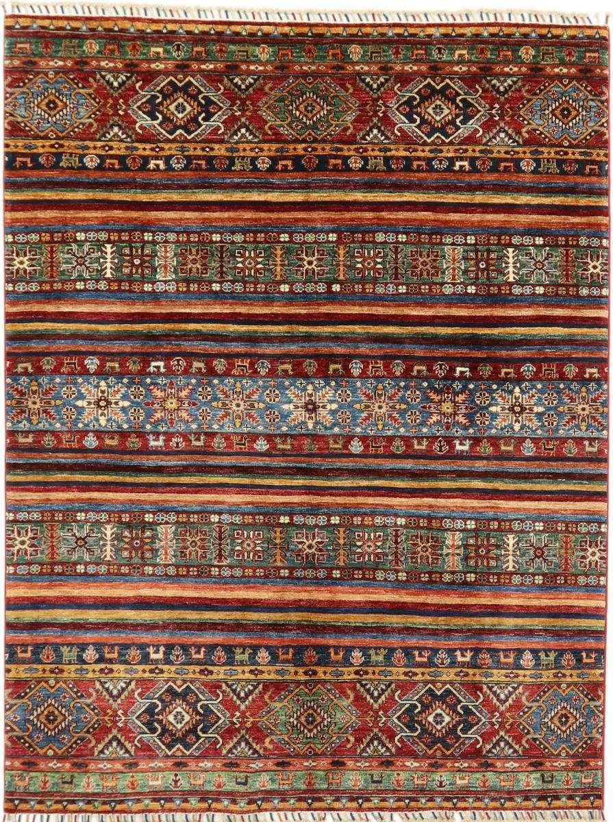 Orientteppich Arijana Shaal 160x208 Handgeknüpfter Orientteppich, Nain Trading, rechteckig, Höhe: 5 mm