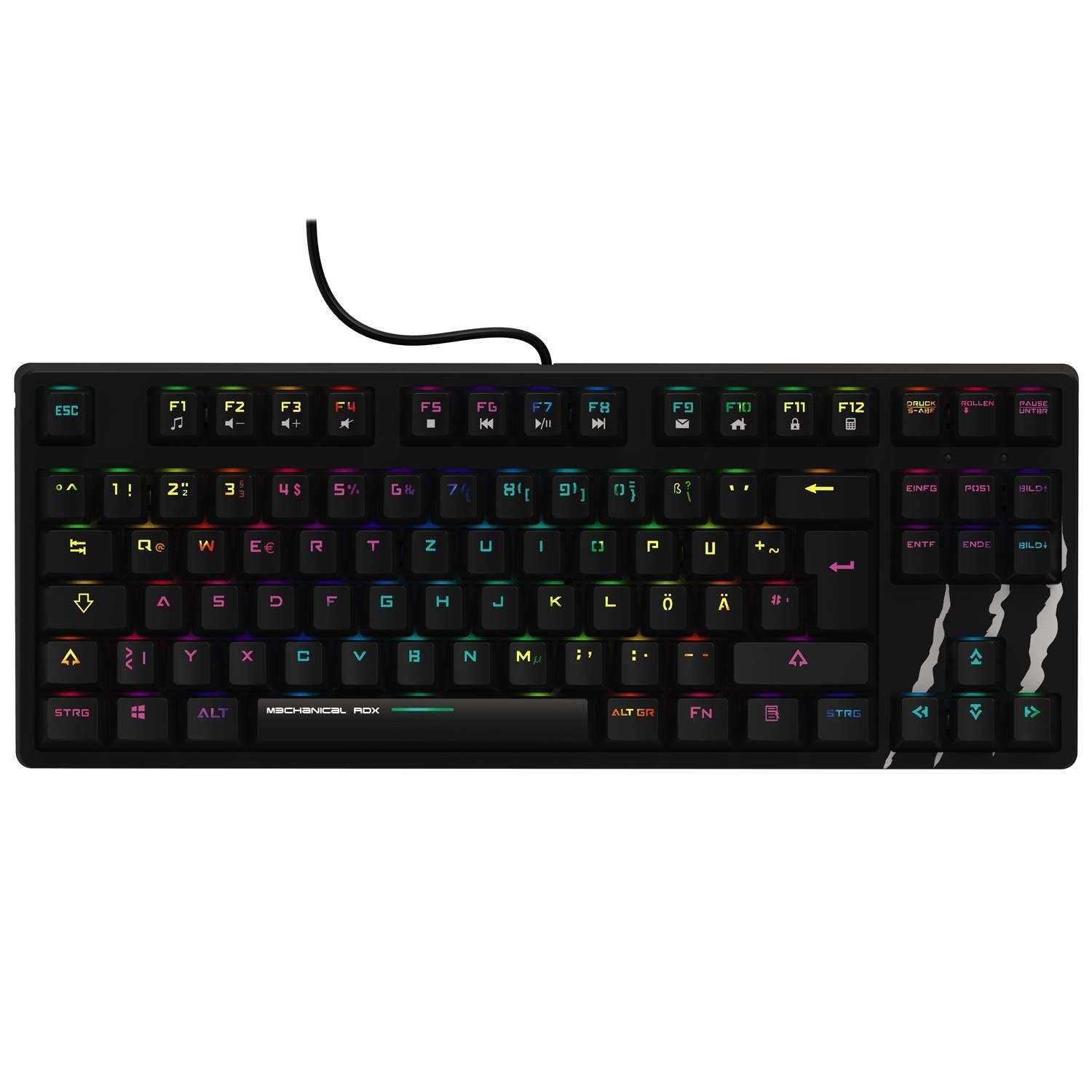 uRage »Gaming-Keyboard Mechanical RDX Slim Size« PC-Tastatur (Slim Size  ohne Num-Pad, Gamer, RGB LED Beleuchtet, Mechanische Tastatur mit DE Layout  QWERTZ) online kaufen | OTTO