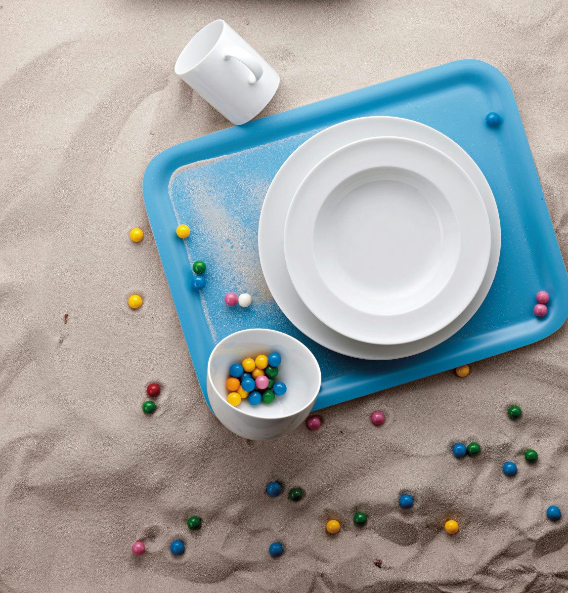 Thomas Porzellan Frühstücksteller Sunny Day weiss Frühstücksteller 22 cm, Teller Flach