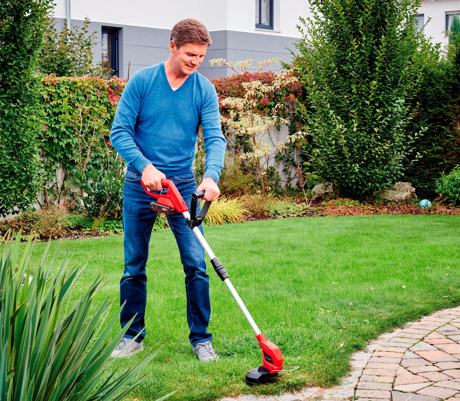 Einhell Akku-Rasentrimmer GC-CT 18/24 Li-Solo, 24 cm Arbeitsbreite Messer, ohne Akku und Ladegerät – Bild 3 von 5