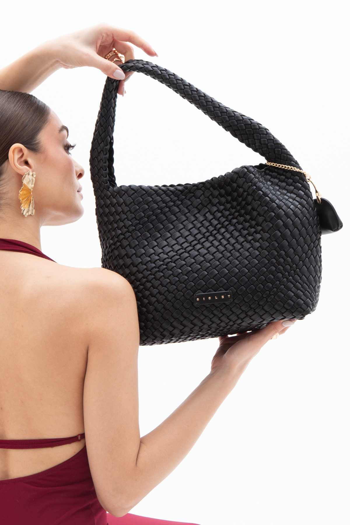 sisley Schultertasche Sisley Schultertasche – Geflochtenes günstig online kaufen