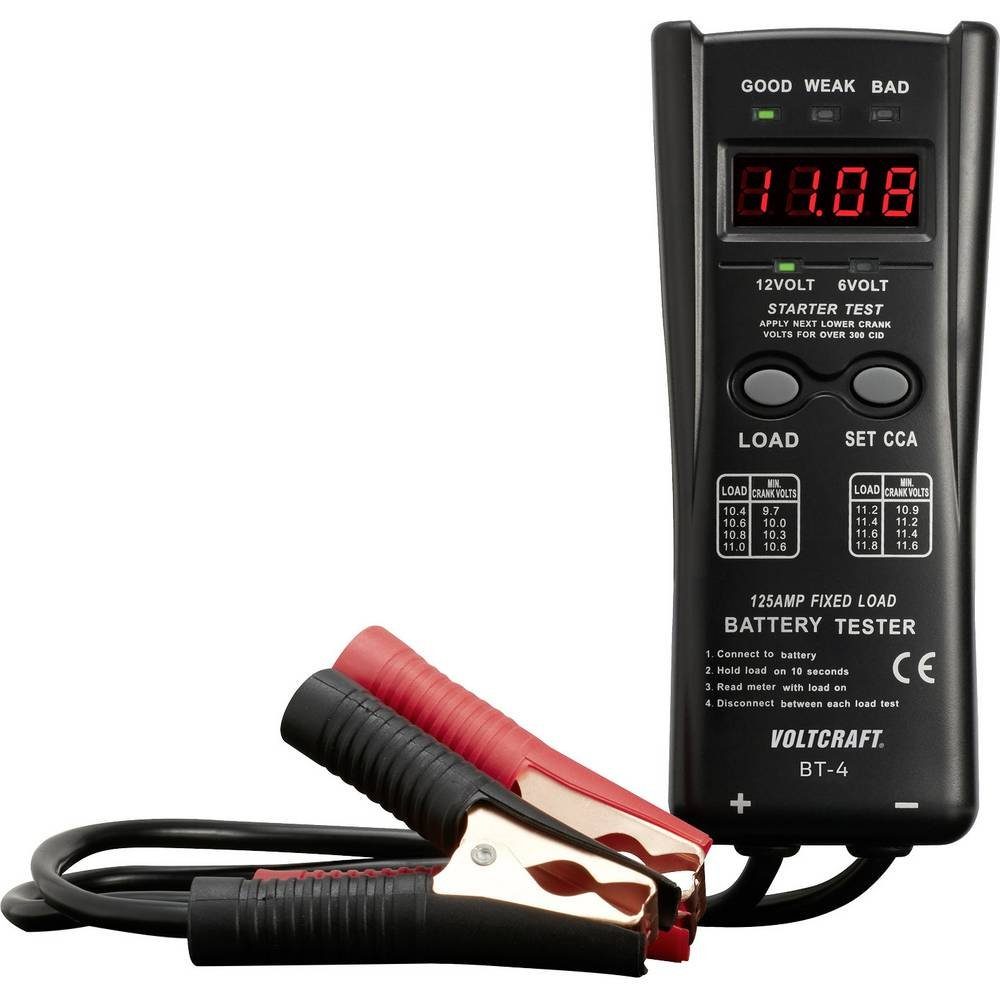 VOLTCRAFT Blei-Batterietester Batterie-Ladegerät
