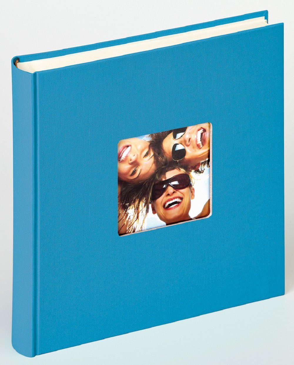 Walther Design Fotoalbum Fun 30 x 30 cm, buchgebundenes Album, Papiereinband, quadratischer Bildausschnitt