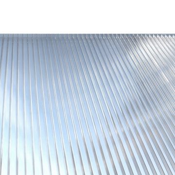 Aileenstore Anbaudach Sky Guard, Breite 557 cm, Doppelstegplatten, Aluminium, starke Pfosten