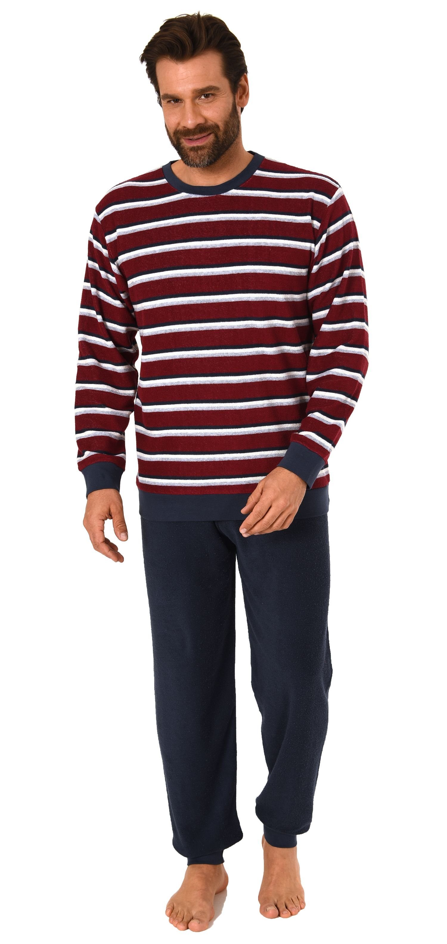 Normann Pyjama Herren Frottee Schlafanzug mit günstig online kaufen