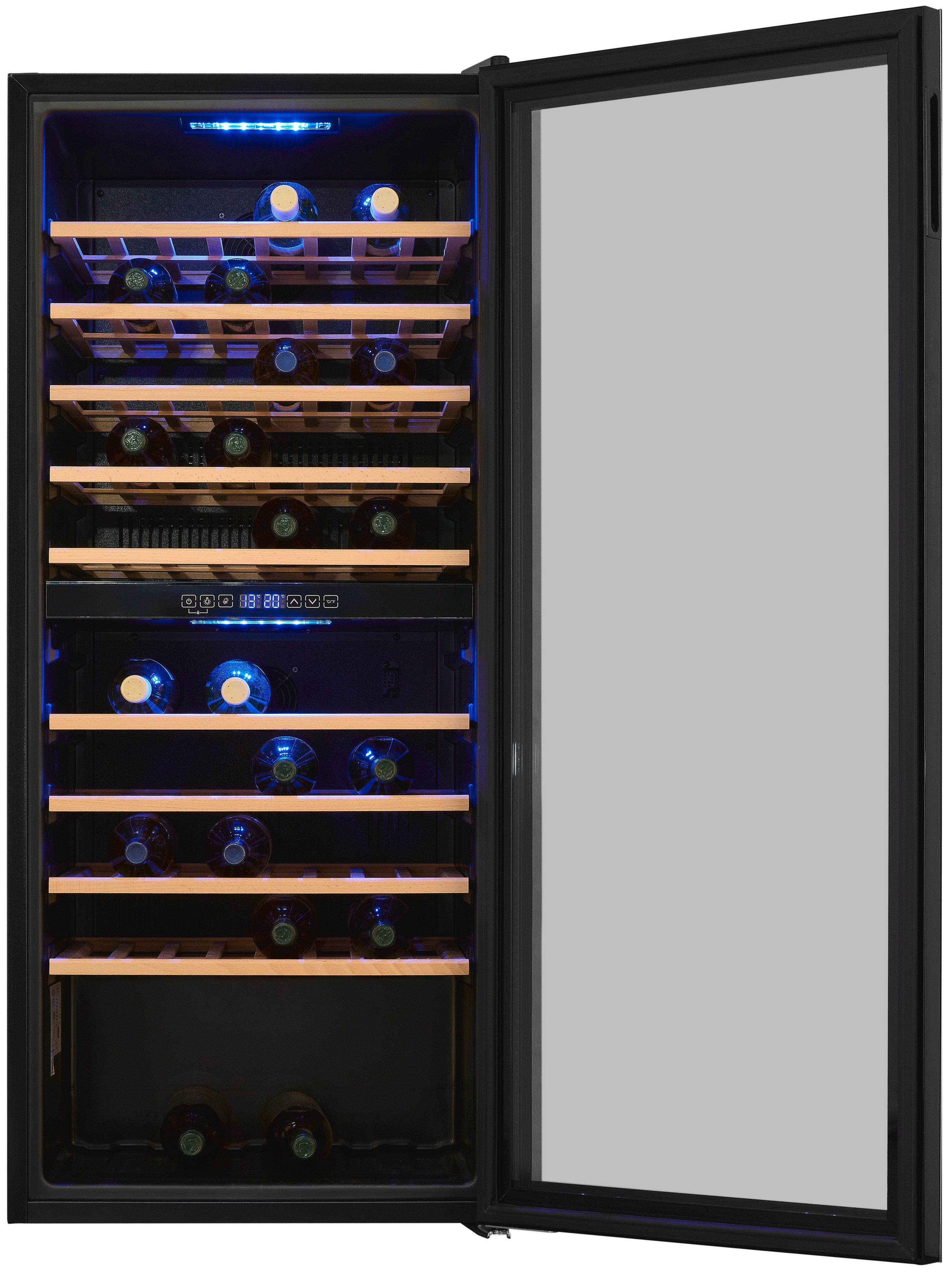 exquisit Weinkühlschrank WS2-114-GTE-160G, für 114 Standardflaschen á 0,75l,Für Weinliebhaber - stilvoll & perfekt temperiert für 114 Flaschen – Bild 5 von 5