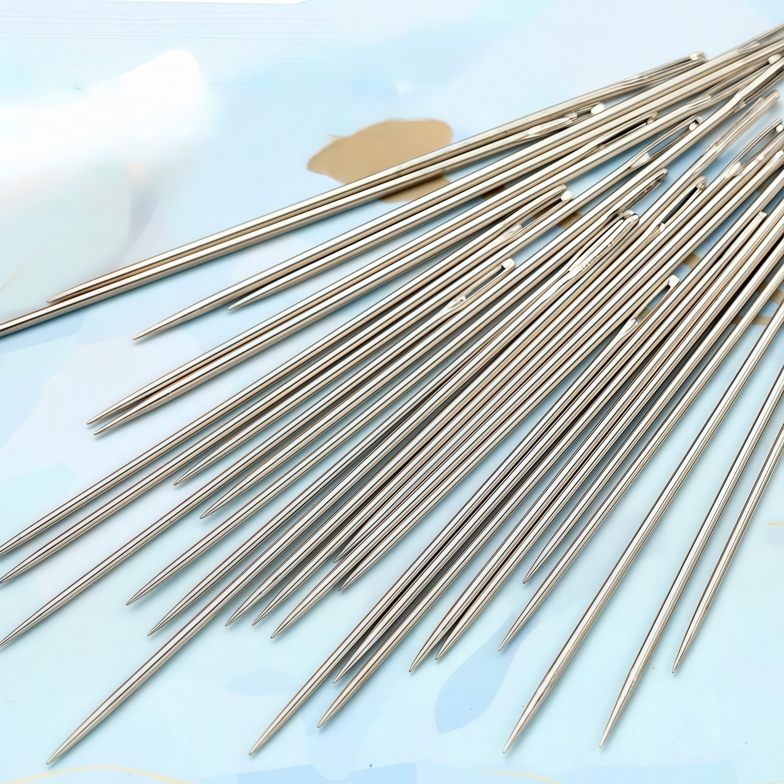 FOUORTUNATE-BEE Nähnadeln 25-teiliges Nähnadel-Set mit großen Ösen für Handarbeiten, Handnähnadeln für Nähen, Reparieren und Bastelarbeiten
