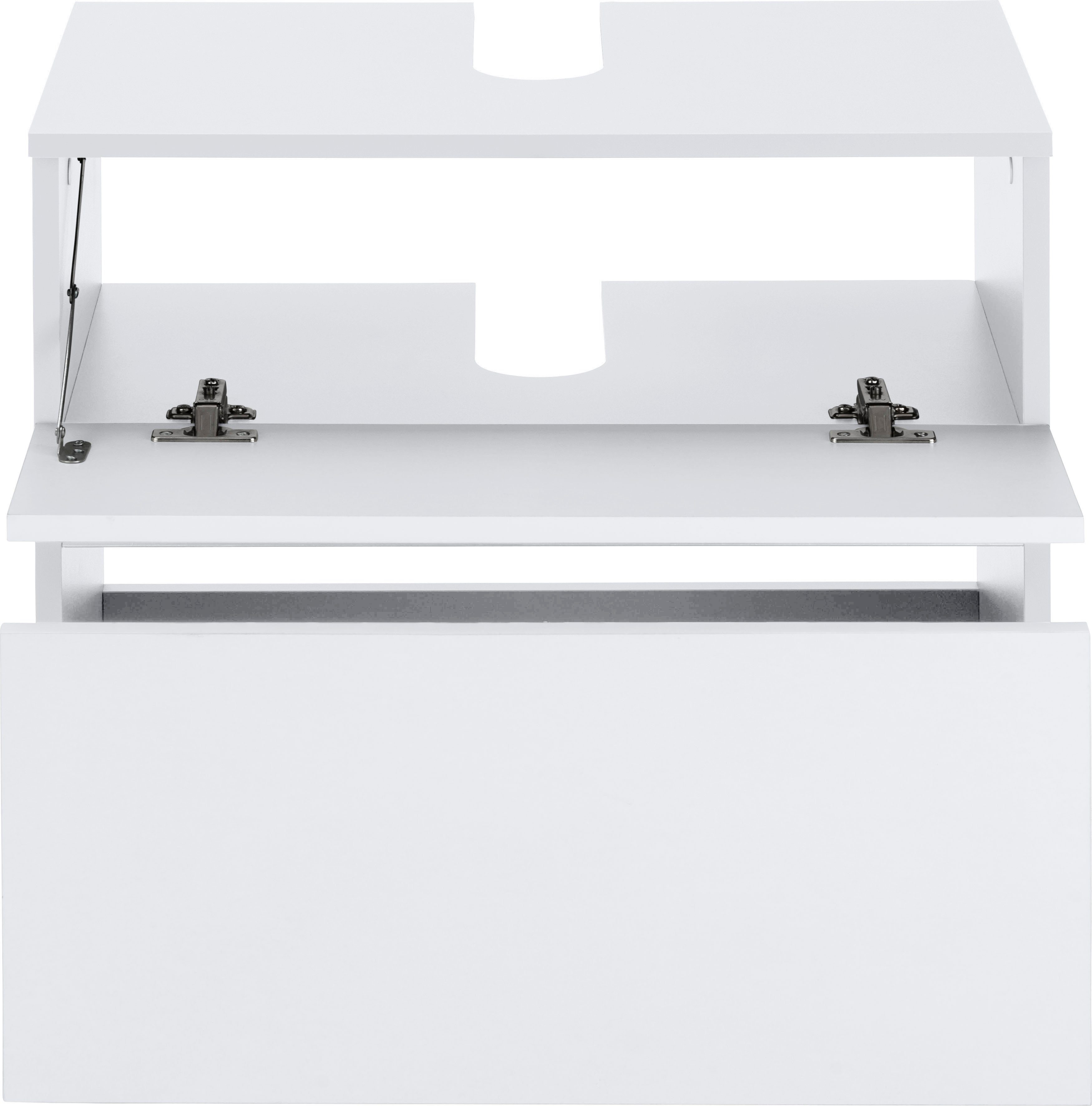 Home affaire Waschbeckenunterschrank Wisla Siphonausschnitt, Push-to-open-Funktion, Breite 60cm, Höhe 55 cm – Bild 4 von 5