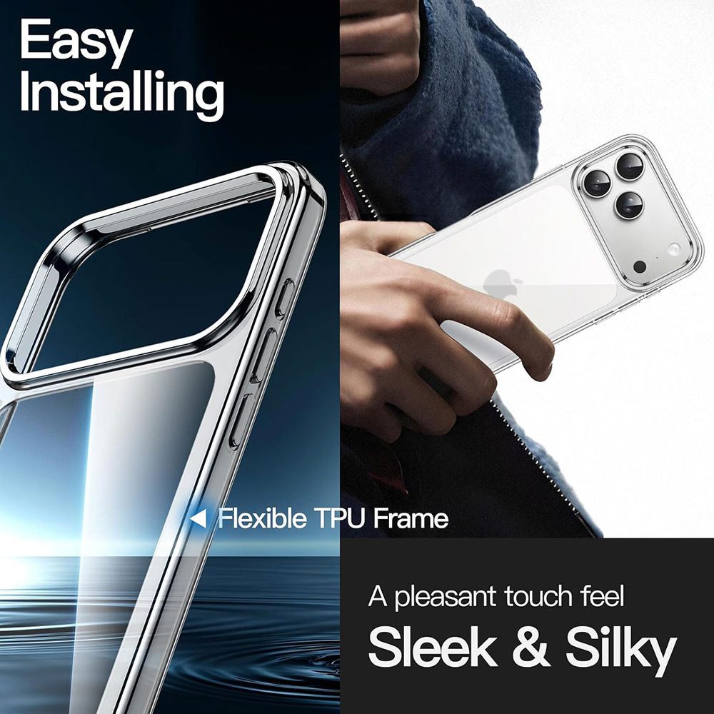 FITSU Handyhülle Ultraklare Schutzhülle für iPhone 17 Pro Hülle Transparent Case 6,3 Zoll, Durchsichtige Schutzhülle für Apple iPhone 17 Pro Case Hybrid Cover – Bild 4 von 5