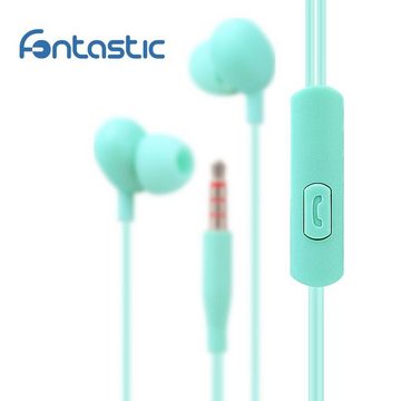 fontastic In-Ear Stereo-Headset Beans Mint In-Ear-Kopfhörer (Kabelgebunden)