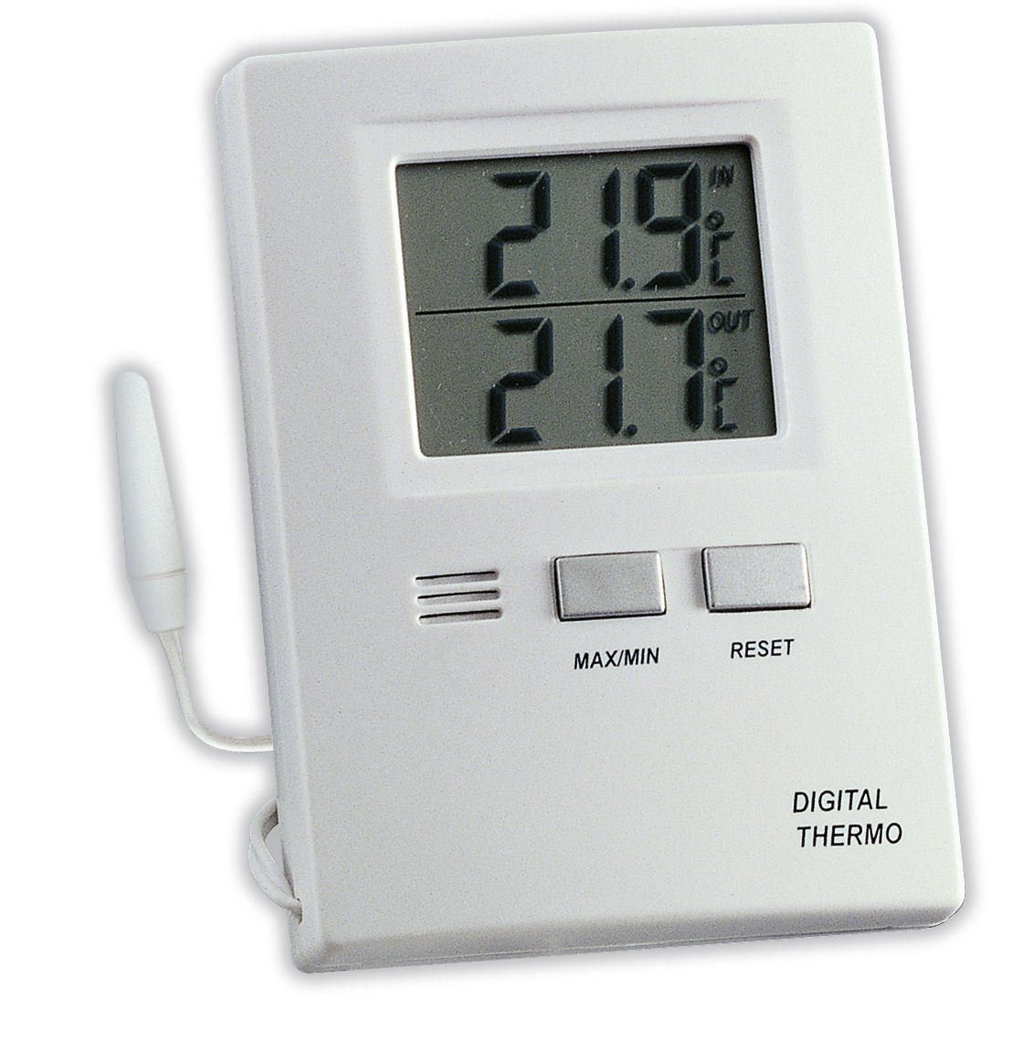 TFA Dostmann Raumthermometer TFA 30.1012 Digitales Innen-Außen-Thermometer
