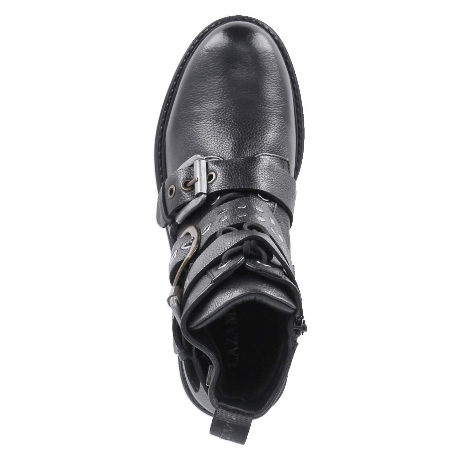 Lazamani LAZAMANI LA85729 BLACK Damen Glattleder black Schlupfstiefel