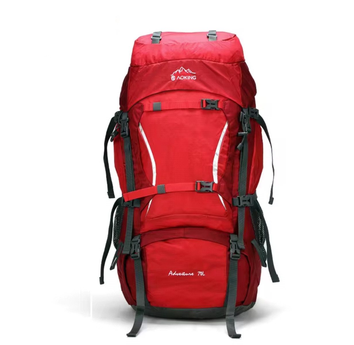 SHG Trekkingrucksack ⌂ Tourenrucksack Alpinrucksack Wanderrucksack Bergsteigerrucksack (Trekkingrucksack Hochtourenrucksack Freizeitrucksack, Farbe: Rot, Rucksack Sportrucksack Reiserucksack Kletterrucksack), Rucksack Sportrucksack Reiserucksack Kletterrucksack