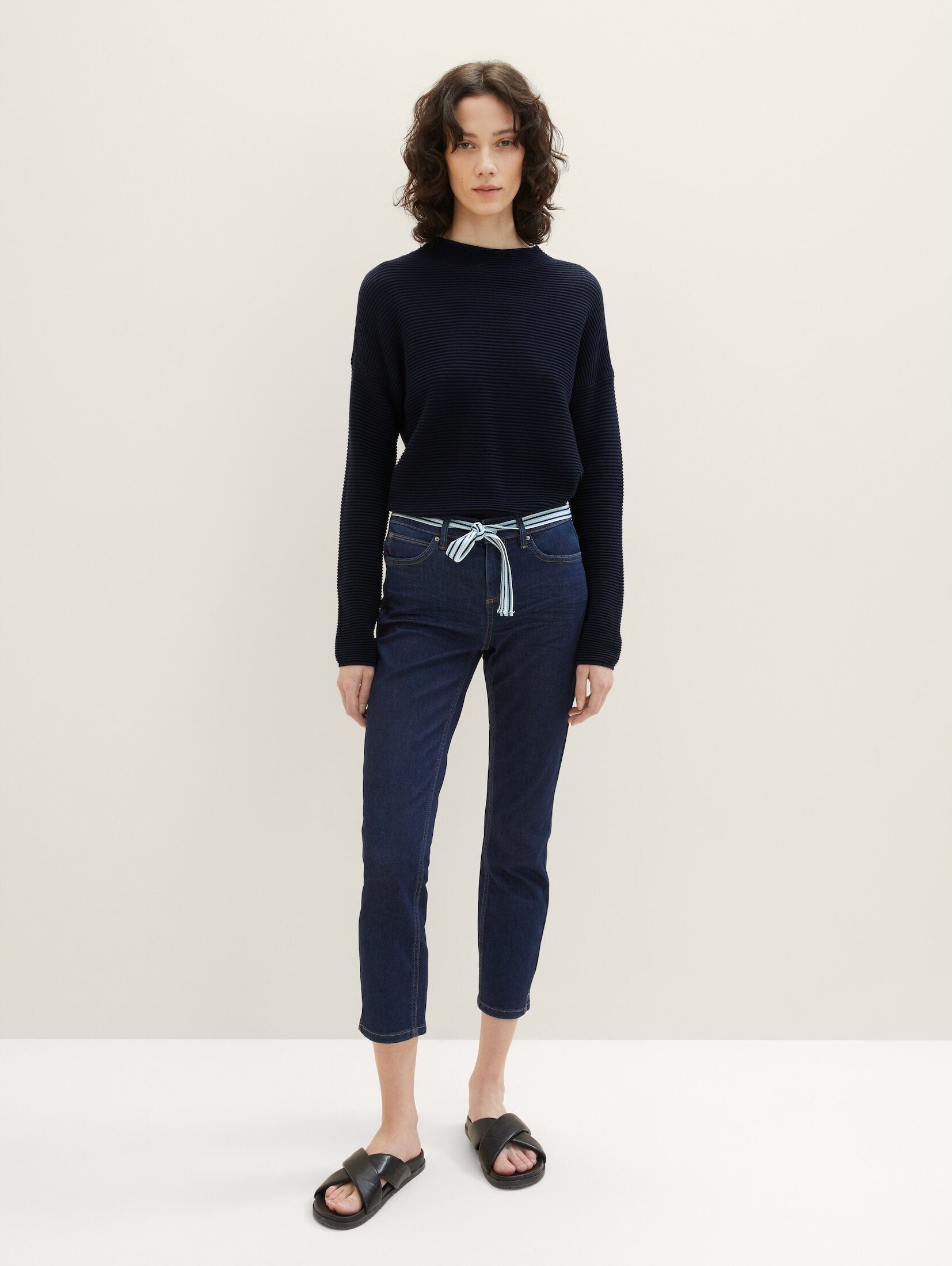 TOM TAILOR Skinny-fit-Jeans Alexa Jeans Rinsed Blue Denim Slim Clean