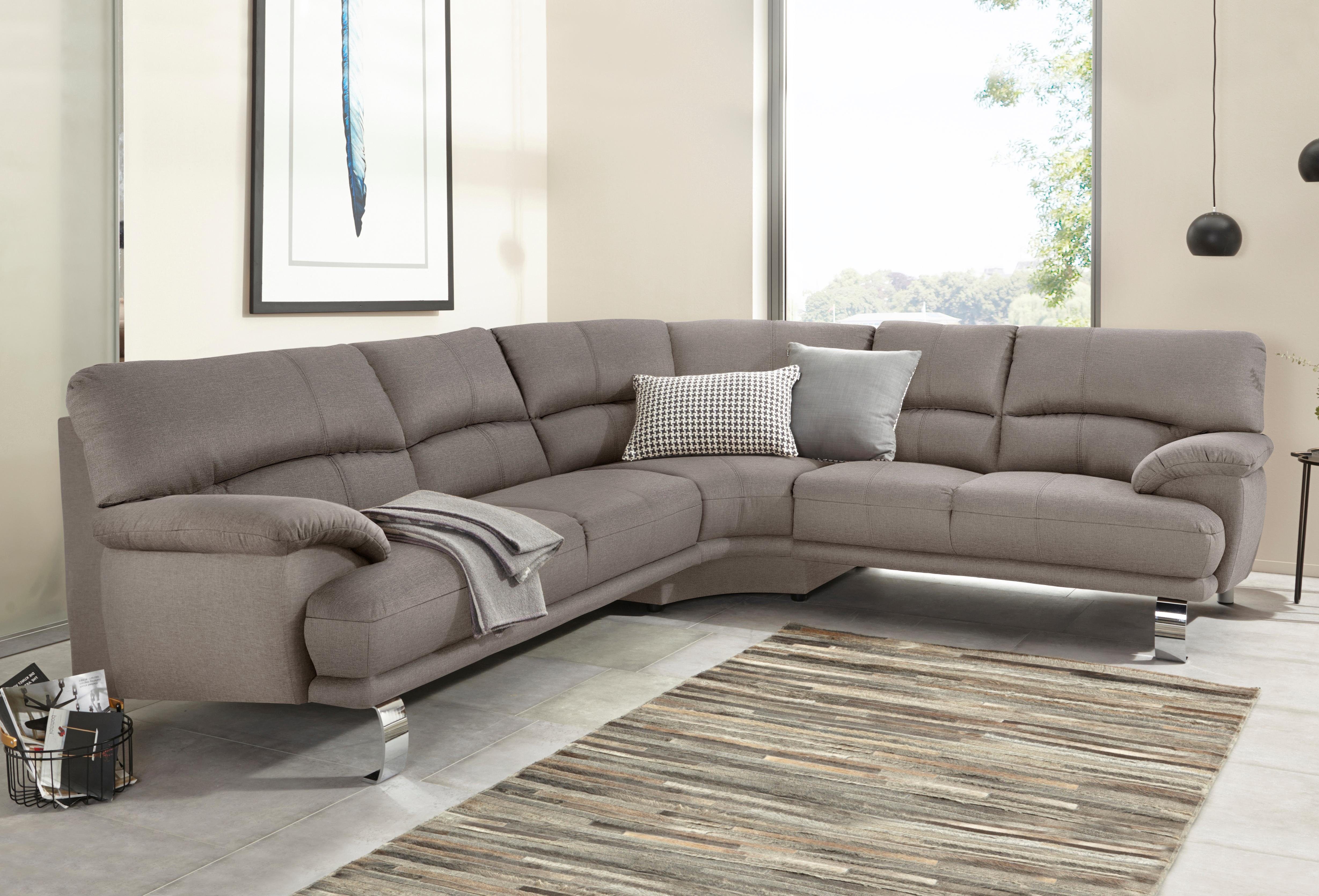 TRENDMANUFAKTUR Ecksofa Cecilia II, in italienischen günstig online kaufen